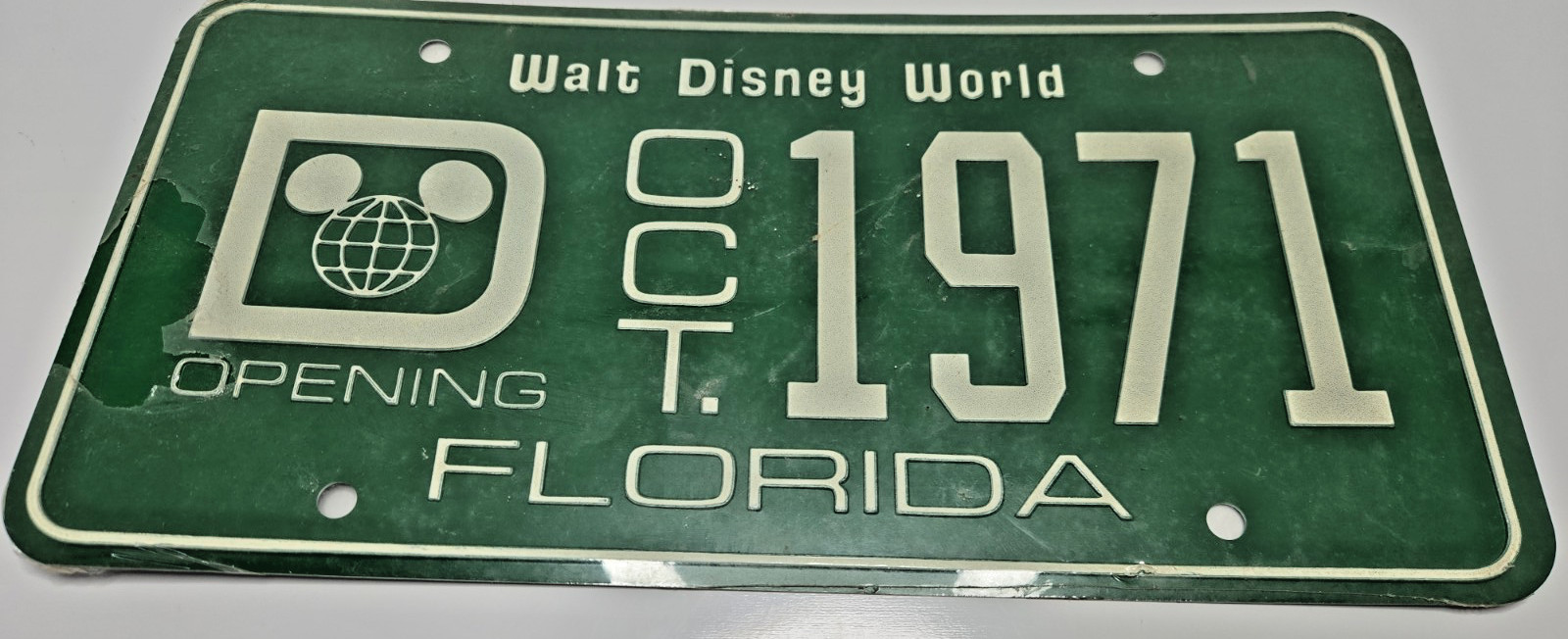 Authentic 1971 Disney World License Plate Sealed Collectors Opening Day RARE Authentic 1971 Disney World License Plate Sealed Collectors Opening Day RARE