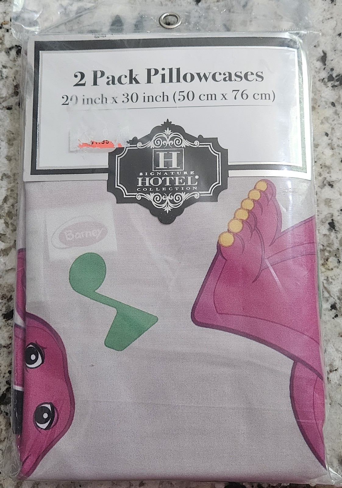 Barney & Friends Pillowcases 2 Pack Franco Baby Bop Pink 20x30 NEW SEALED Barney & Friends Pillowcases 2 Pack Franco Baby Bop Pink 20x30 NEW SEALED