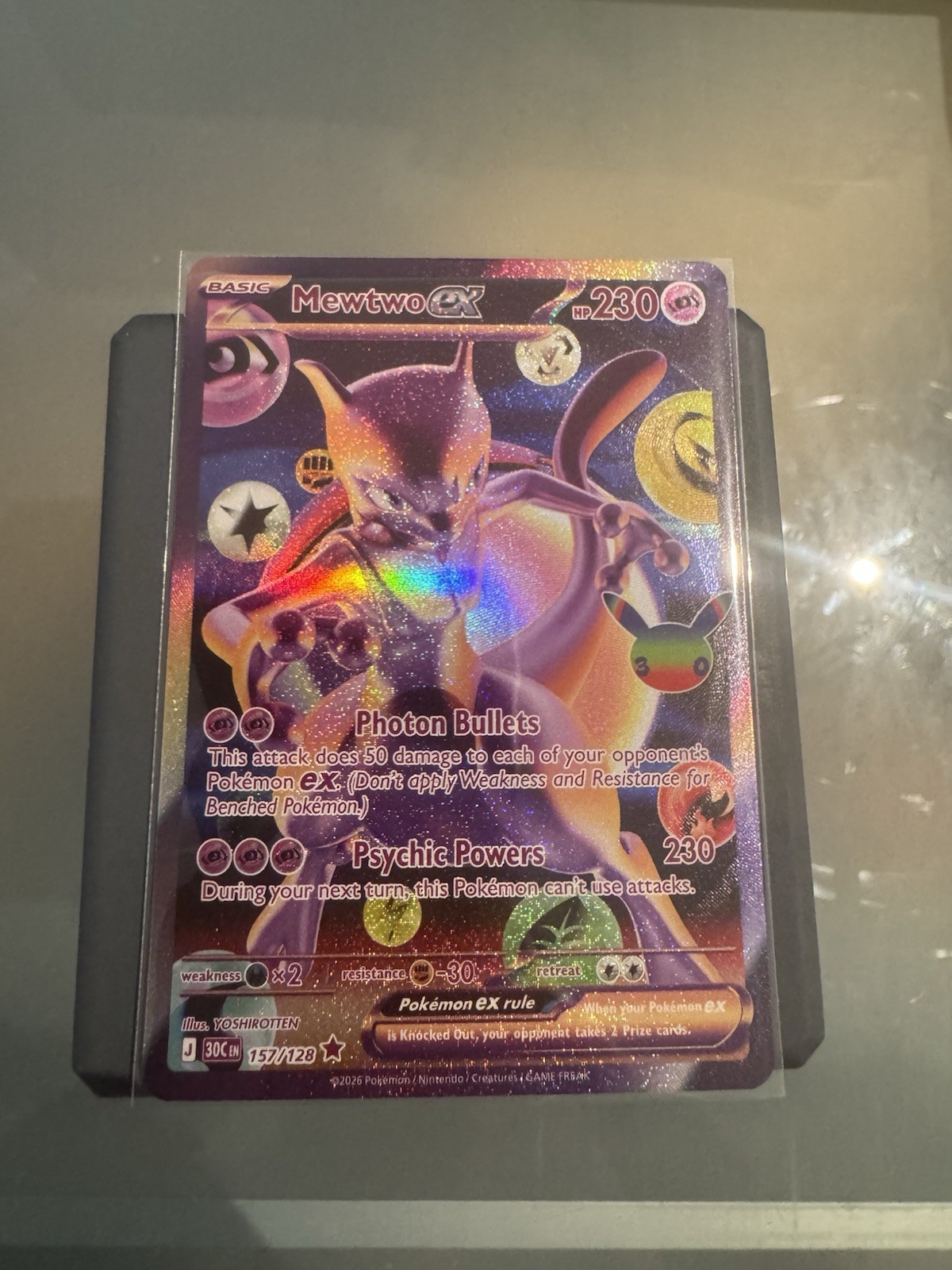 Mewtwo ex 157/128 - 30th Anniversary - SIR - NM - Pokemon Card Mewtwo ex 157/128 - 30th Anniversary - SIR - NM - Pokemon Card