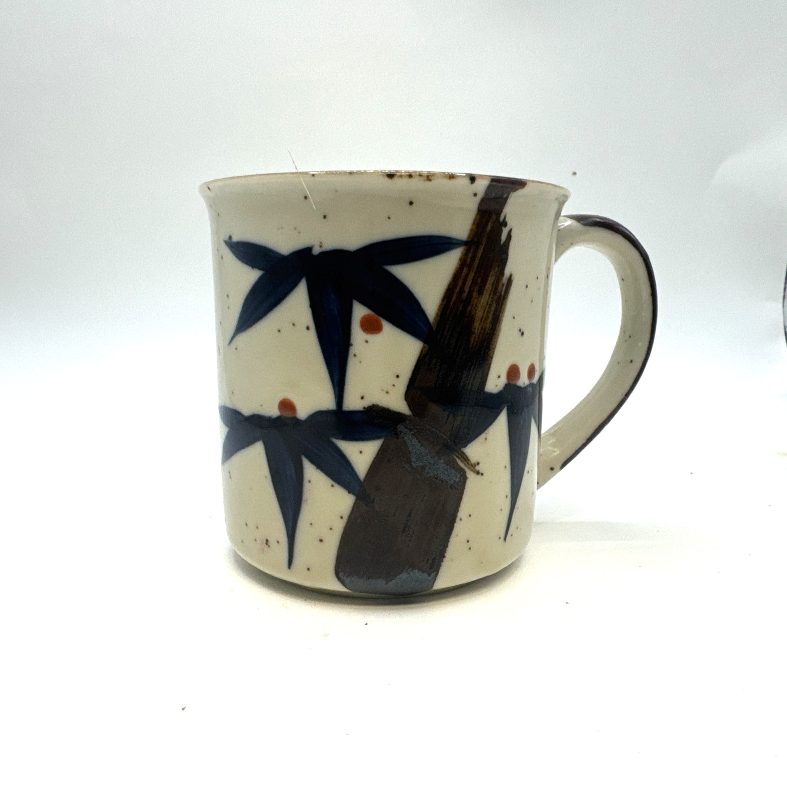 VTG 1970s Otagiri Japan Coffee Mug Hand Painted Floral Design