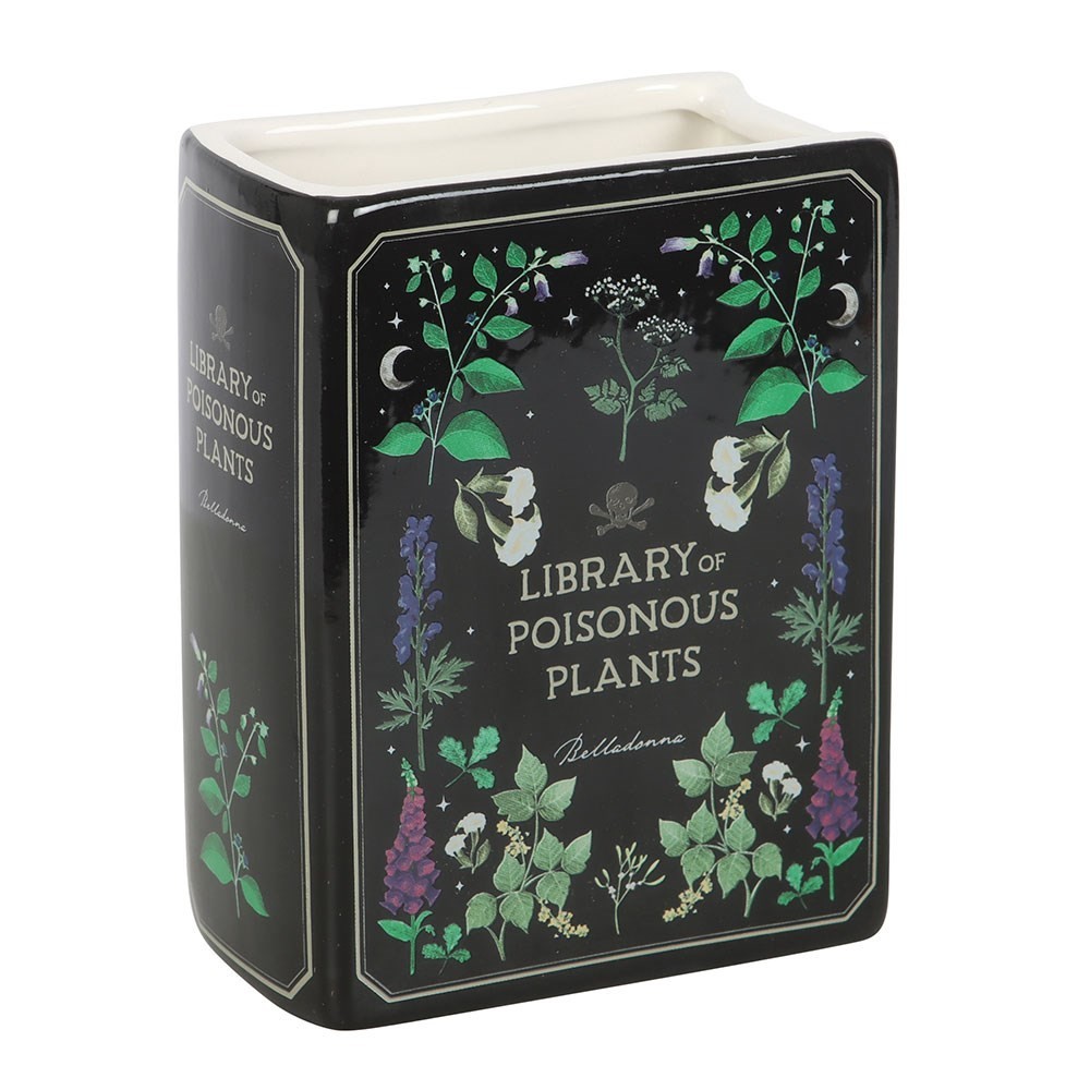PT Pacific Trading "Library of Plants" Book Shaped Ceramic Flower Vase PT Pacific Trading "Library of Plants" Book Shaped Ceramic Flower Vase