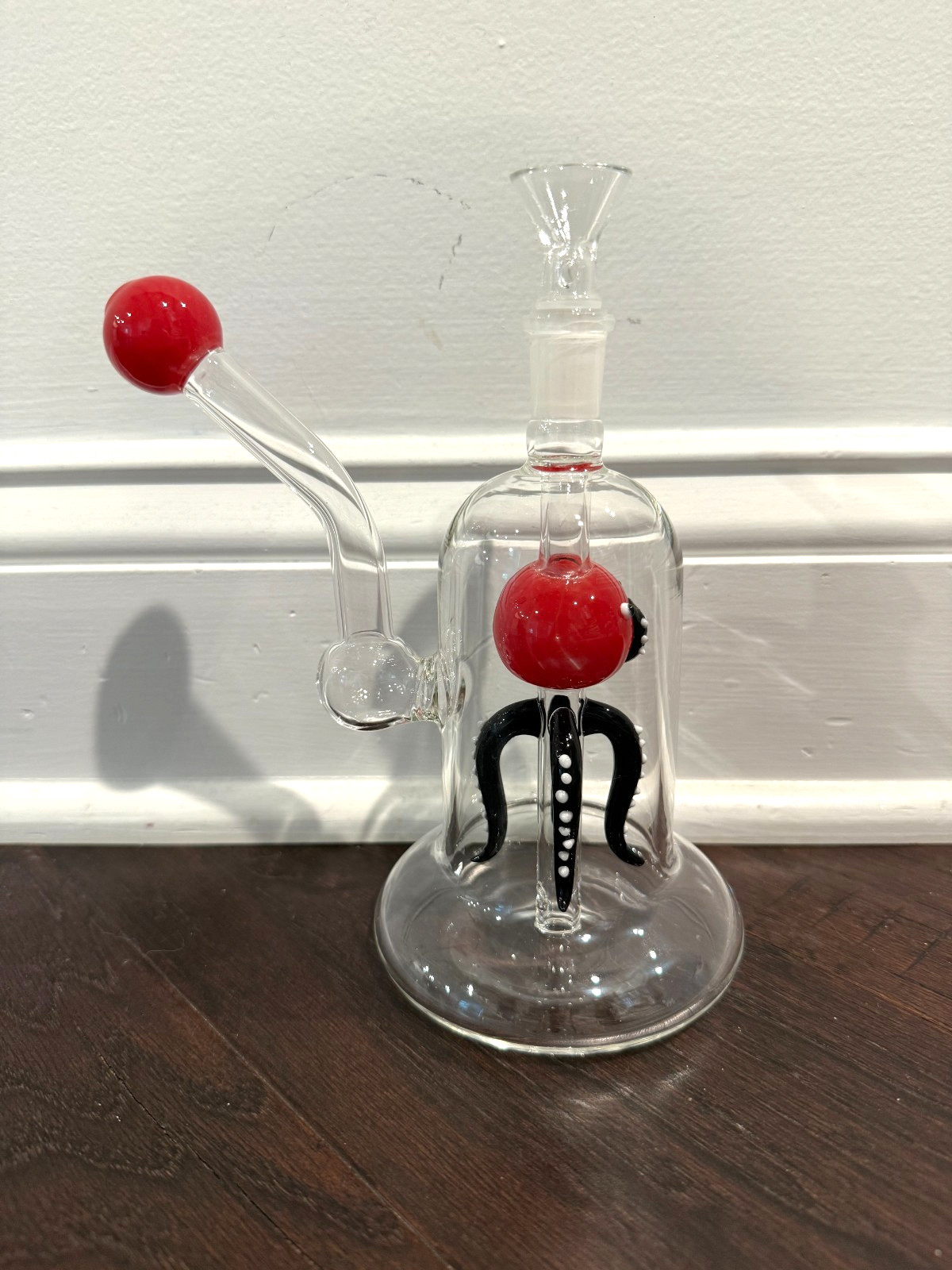 8” Premium Glass Water Red Squid Octopus 14mm 8” Premium Glass Water Red Squid Octopus 14mm