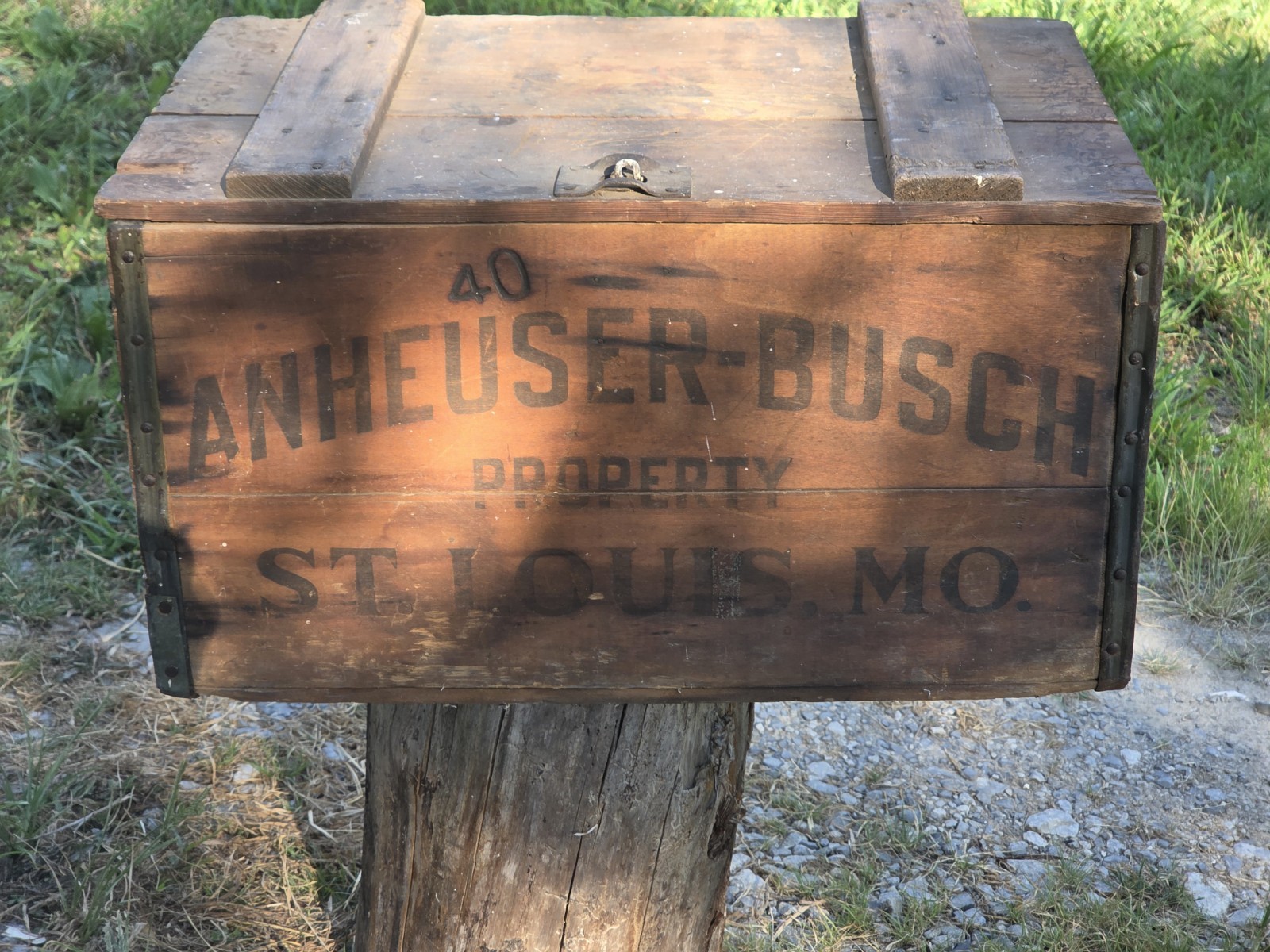 1933 Anheuser Busch Wood Crate Box St Louis Beer 1933 Anheuser Busch Wood Crate Box St Louis Beer