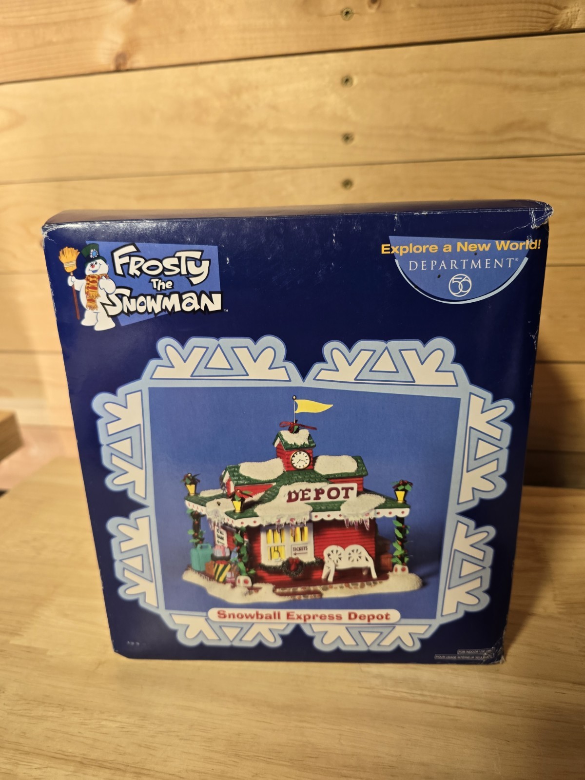 New Sealed Department 56 Frosty the Snowman Snowball Express Depot #56.59306 New Sealed Department 56 Frosty the Snowman Snowball Express Depot #56.59306