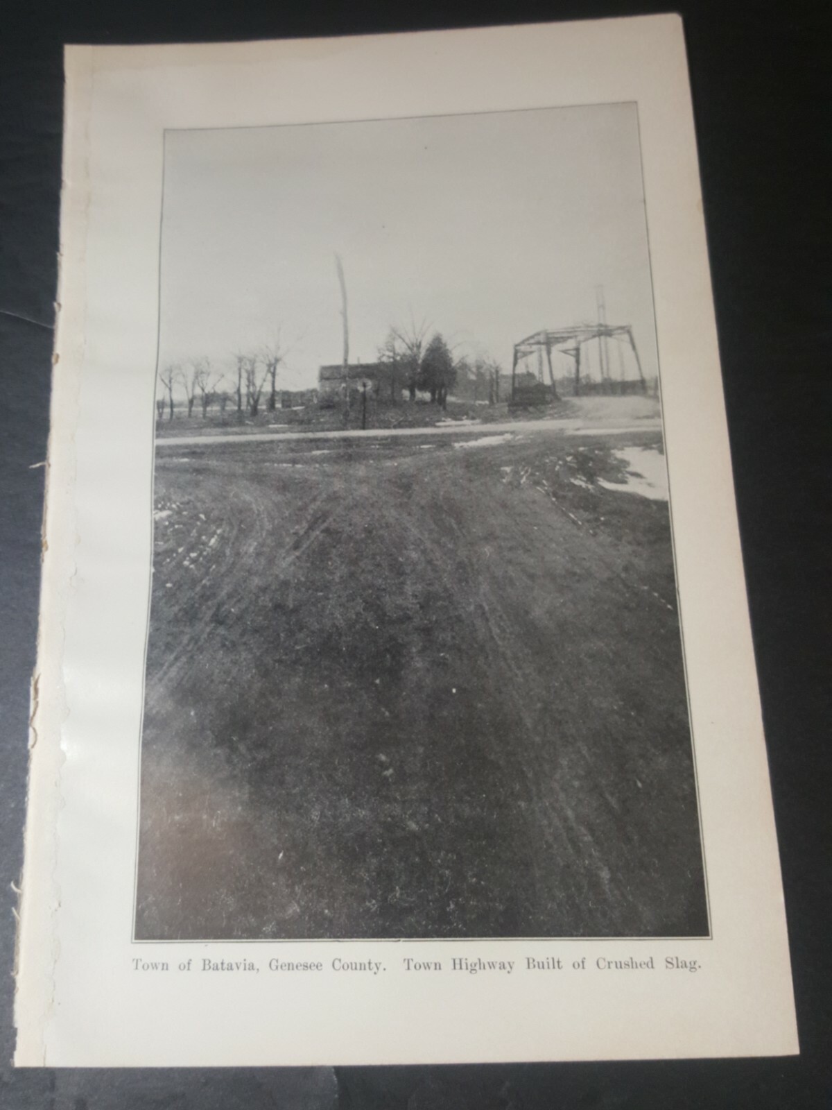 1913 photo plate ☆ town highway old iron bridge BATAVIA Genesee County New York 1913 photo plate ☆ town highway old iron bridge BATAVIA Genesee County New York