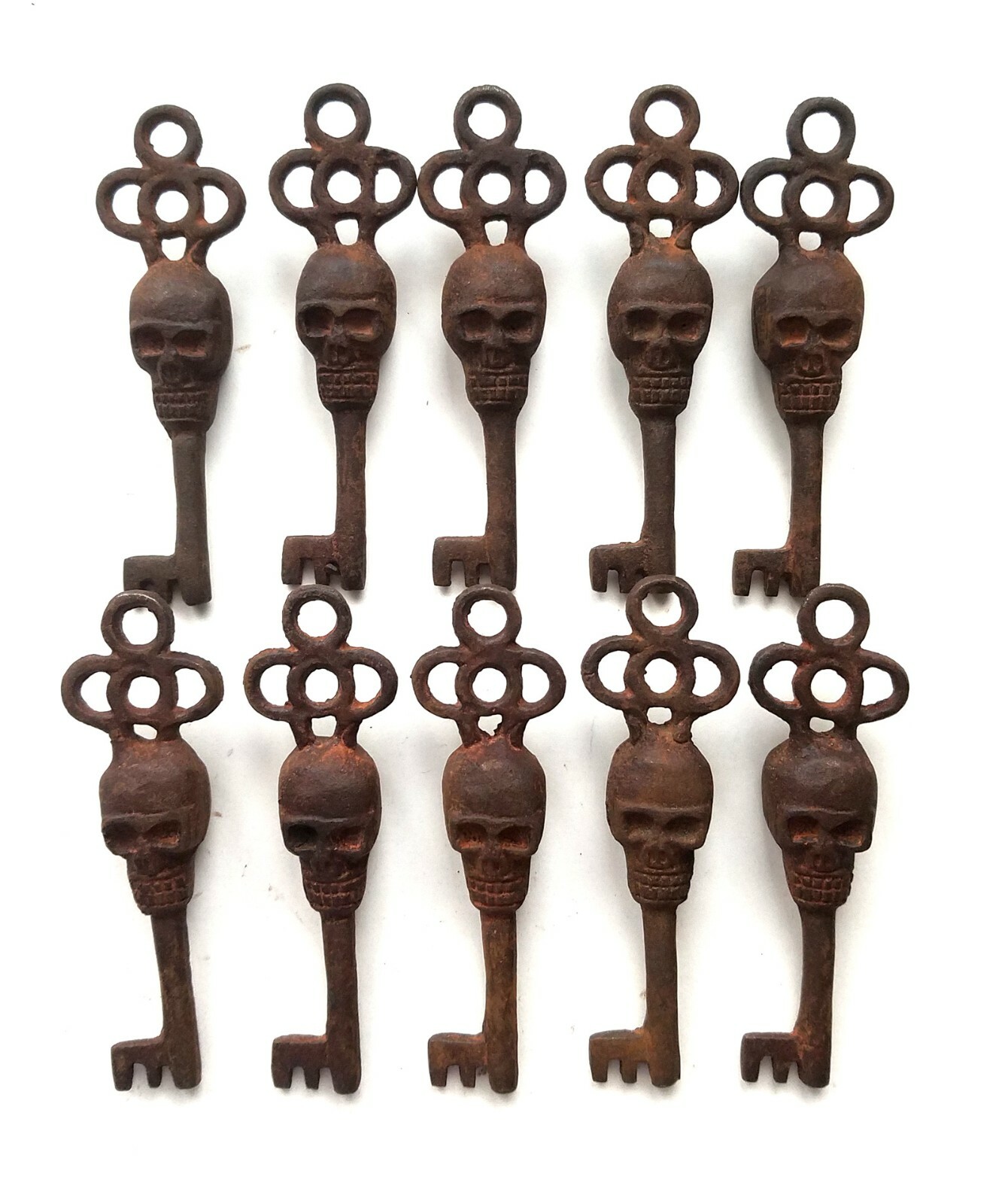 Victorian Skull Key Vintage Antique Style cast Iron Skeleton Key lot of 10 Victorian Skull Key Vintage Antique Style cast Iron Skeleton Key lot of 10