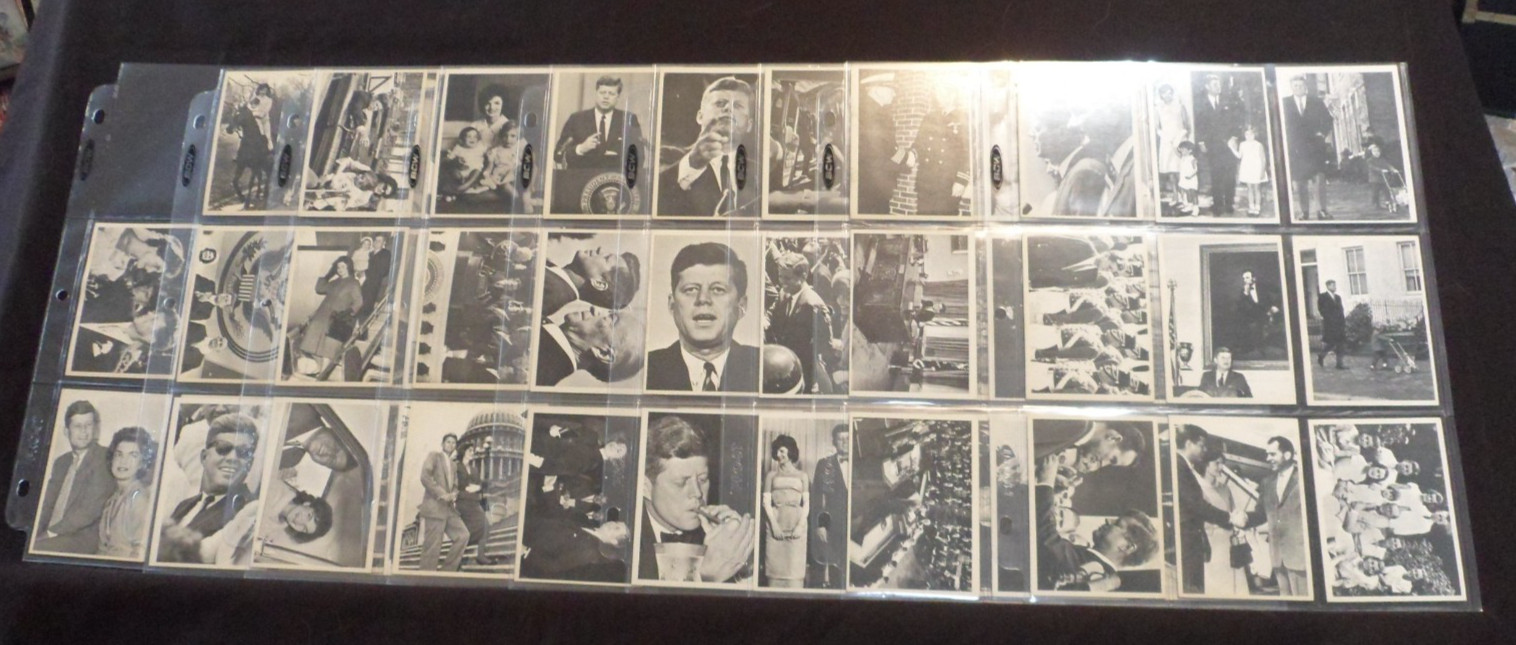 VINTAGE 1964 John F. Kennedy (Topps) FULL SET of 77 \ VINTAGE 1964 John F. Kennedy (Topps) FULL SET of 77 \