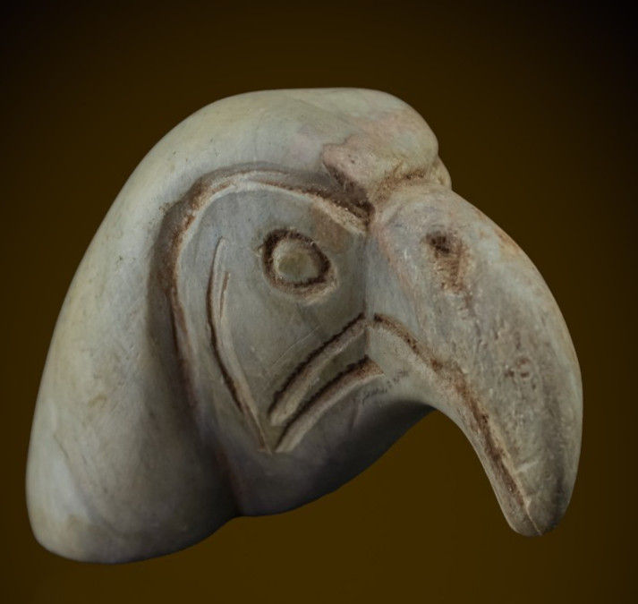 Ancient Egyptian Thoth amulets Head Amulet Carved Stone Rare Antique Figurine Ancient Egyptian Thoth amulets Head Amulet Carved Stone Rare Antique Figurine