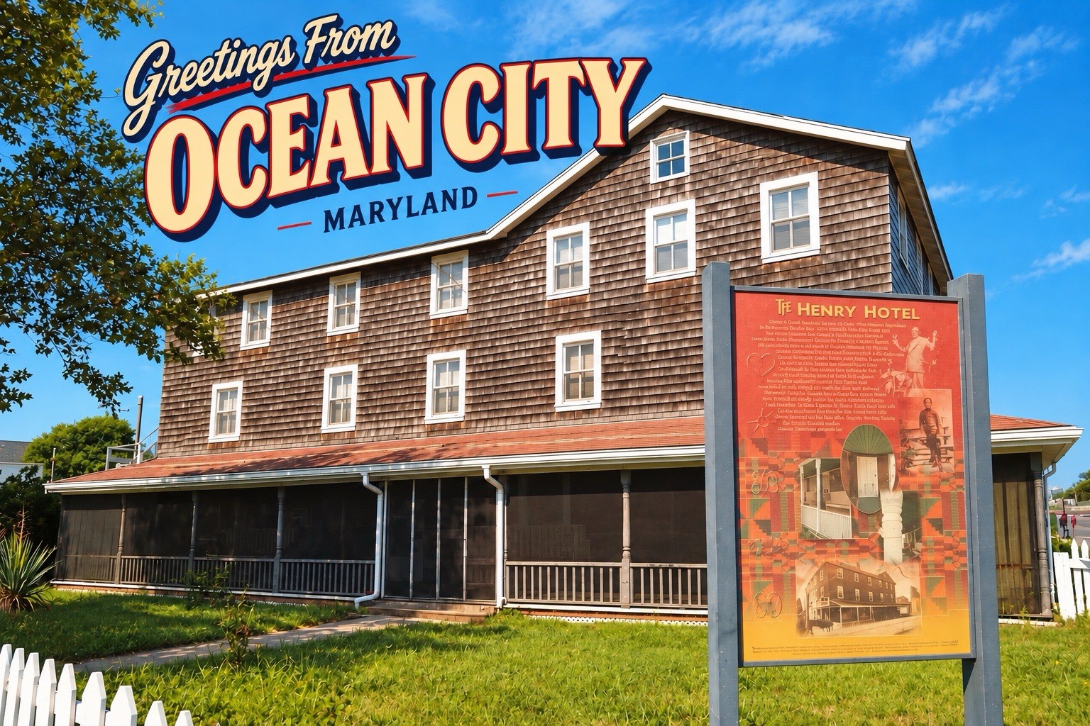 Greetings From Ocean City, MARYLAND Modern Large Letter Postcard E221 Greetings From Ocean City, MARYLAND Modern Large Letter Postcard E221
