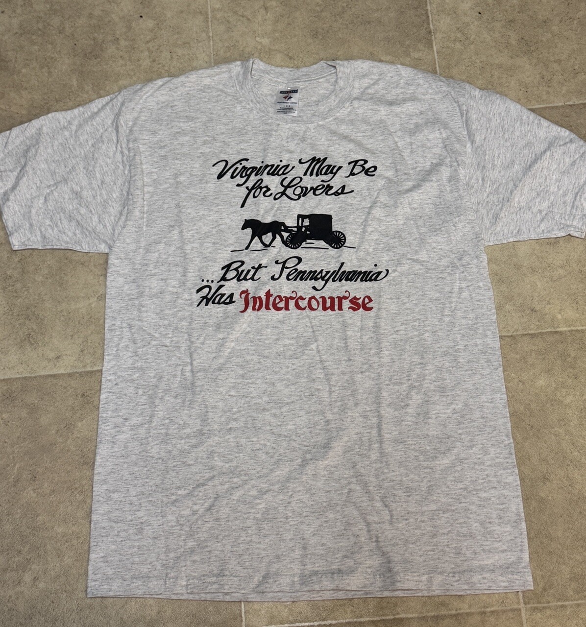 Virginia May Be For Lovers But Pennsylvania Has Intercourse Vintage T Shirt L