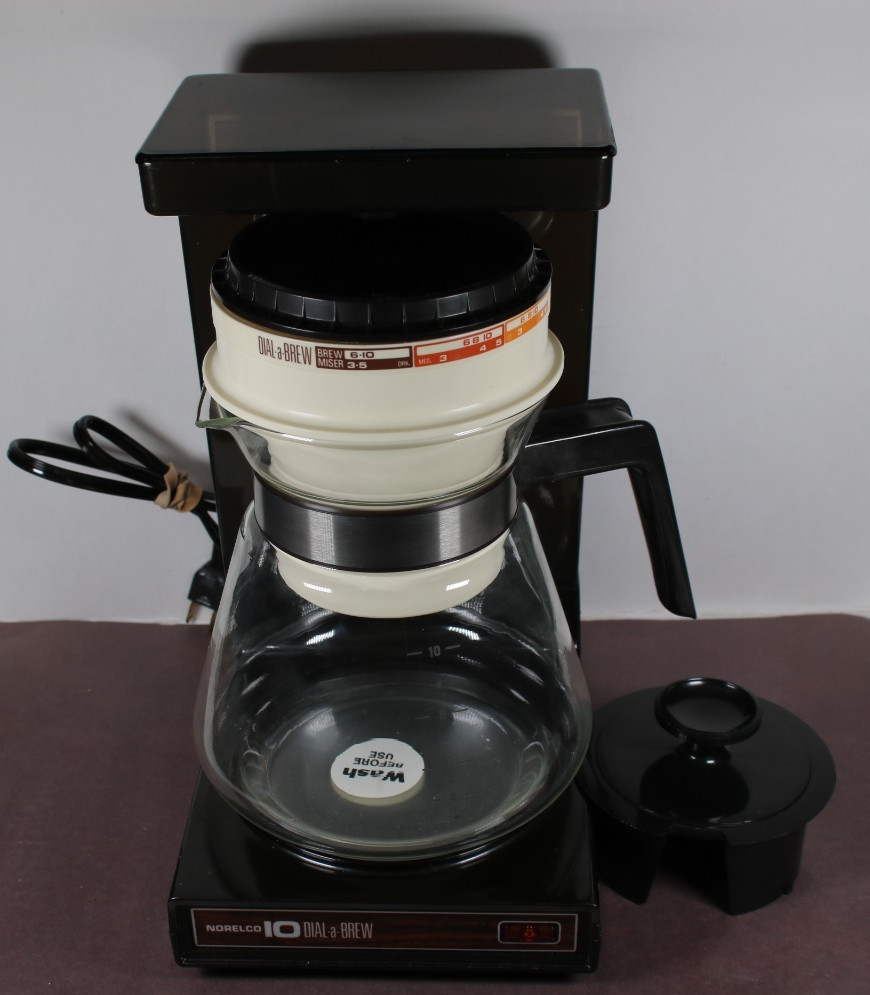 Vintage Norelco Dial-A-Brew 10 Cup Coffee Maker HB 5140 Complete Tested Works Vintage Norelco Dial-A-Brew 10 Cup Coffee Maker HB 5140 Complete Tested Works