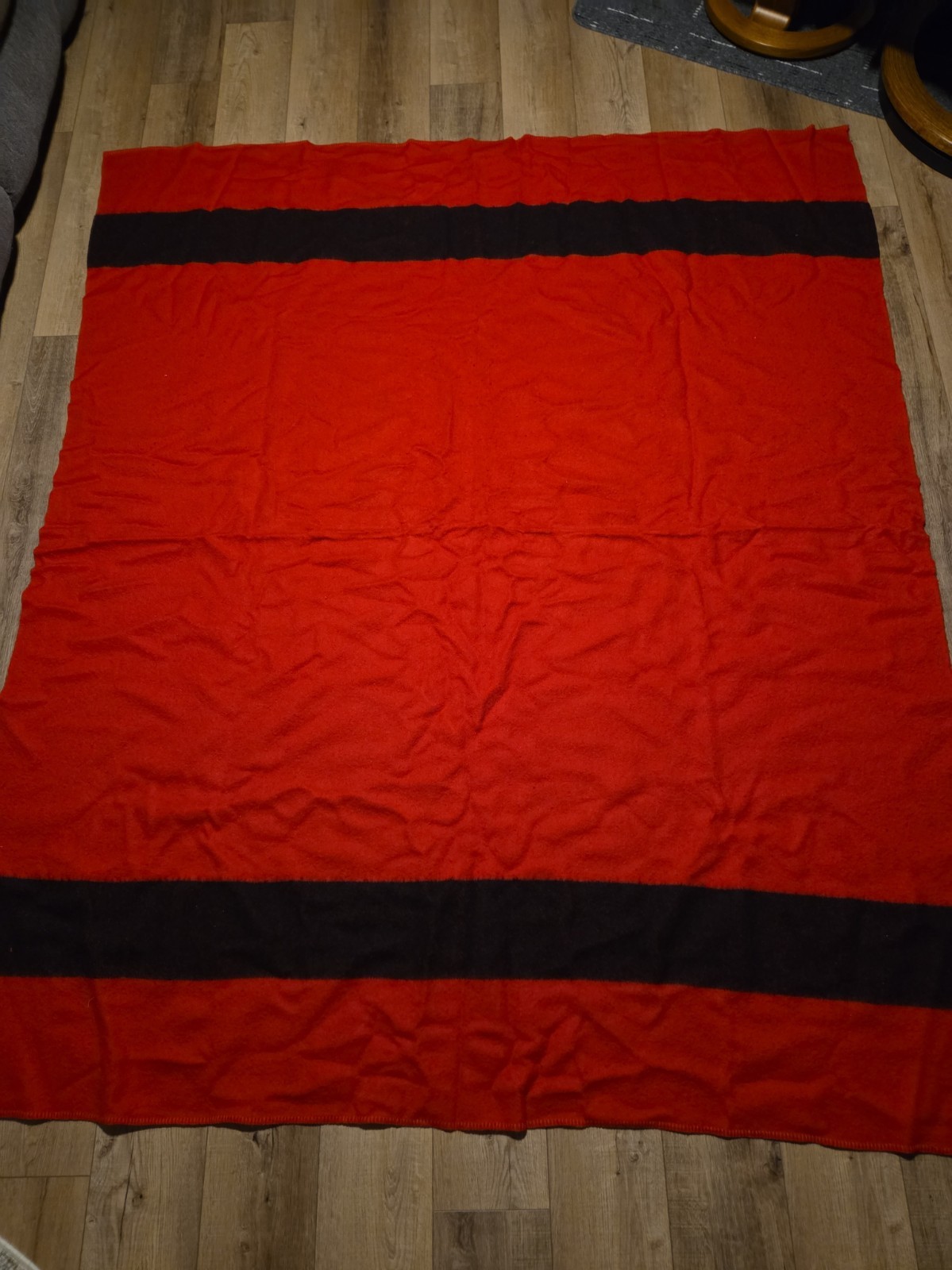 1950s Golden Dawn Penny’s 100% Wool Blanket JC Penney Red 85 X 71 1950s Golden Dawn Penny’s 100% Wool Blanket JC Penney Red 85 X 71