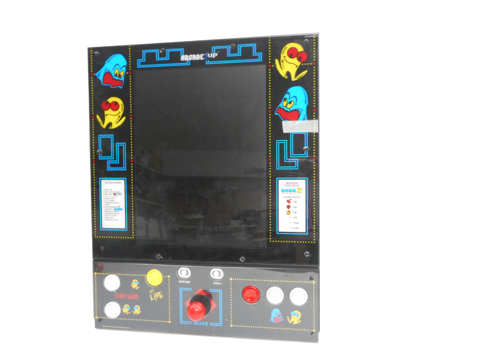 Arcade1Up - PAC-MAN Deluxe Arcade Machine - SCREEN Control only Arcade1Up - PAC-MAN Deluxe Arcade Machine - SCREEN Control only