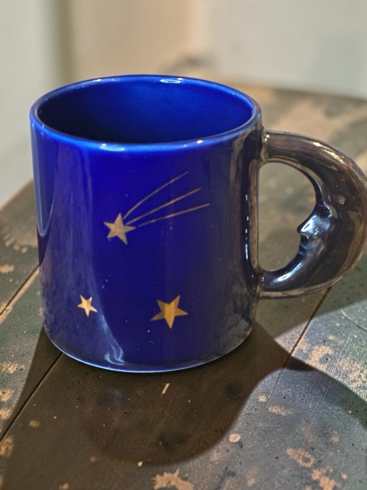 Vintage 1978 Vandor Celestial Whimsigoth Mug Japan Silver Handle Cobalt Blue Vintage 1978 Vandor Celestial Whimsigoth Mug Japan Silver Handle Cobalt Blue