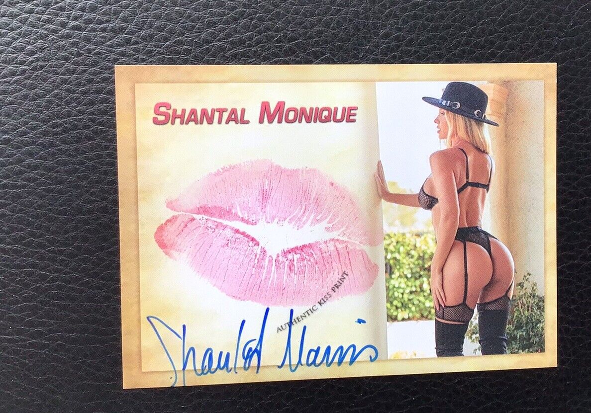 Playboy Model Instagram Influencer Shantal Monique Kiss Card Autograph