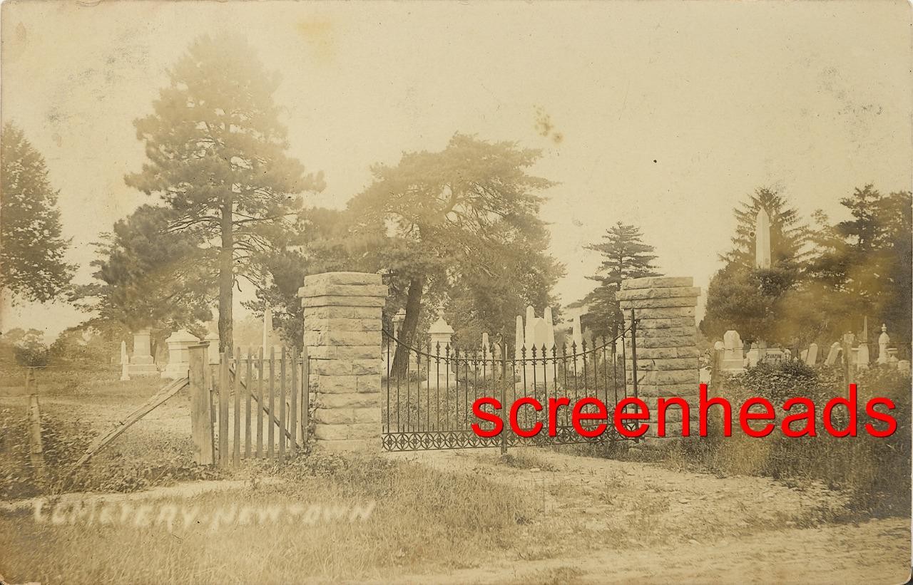 1909 RPPC PHOTO NEWTOWN CINCINNATI OHIO "Cemetery Entrance" VG 1909 RPPC PHOTO NEWTOWN CINCINNATI OHIO "Cemetery Entrance" VG