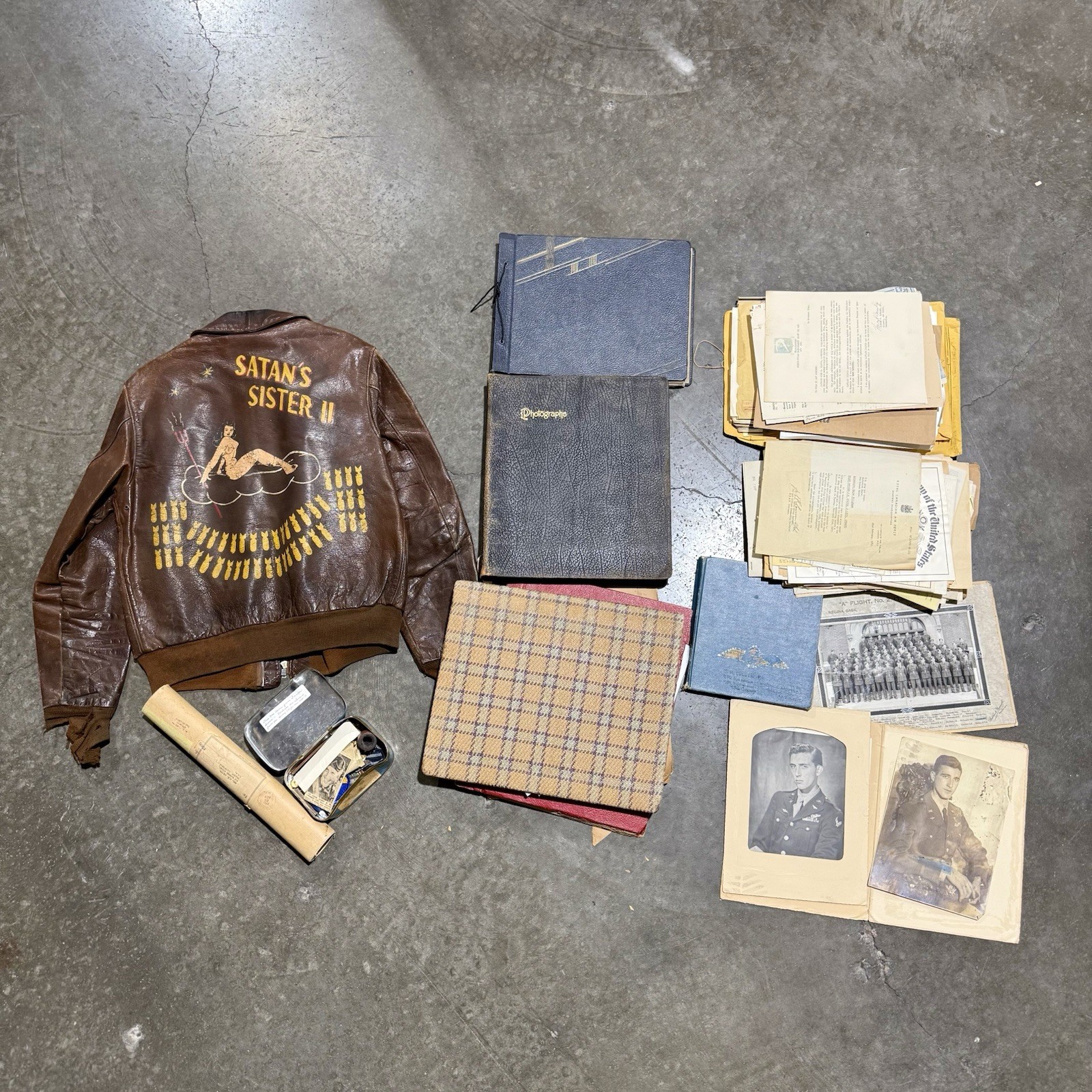 WWII Important A-2 Flight Jacket Group 51 Missions D-Day RAF 1941-1945 Photos+++ WWII Important A-2 Flight Jacket Group 51 Missions D-Day RAF 1941-1945 Photos+++