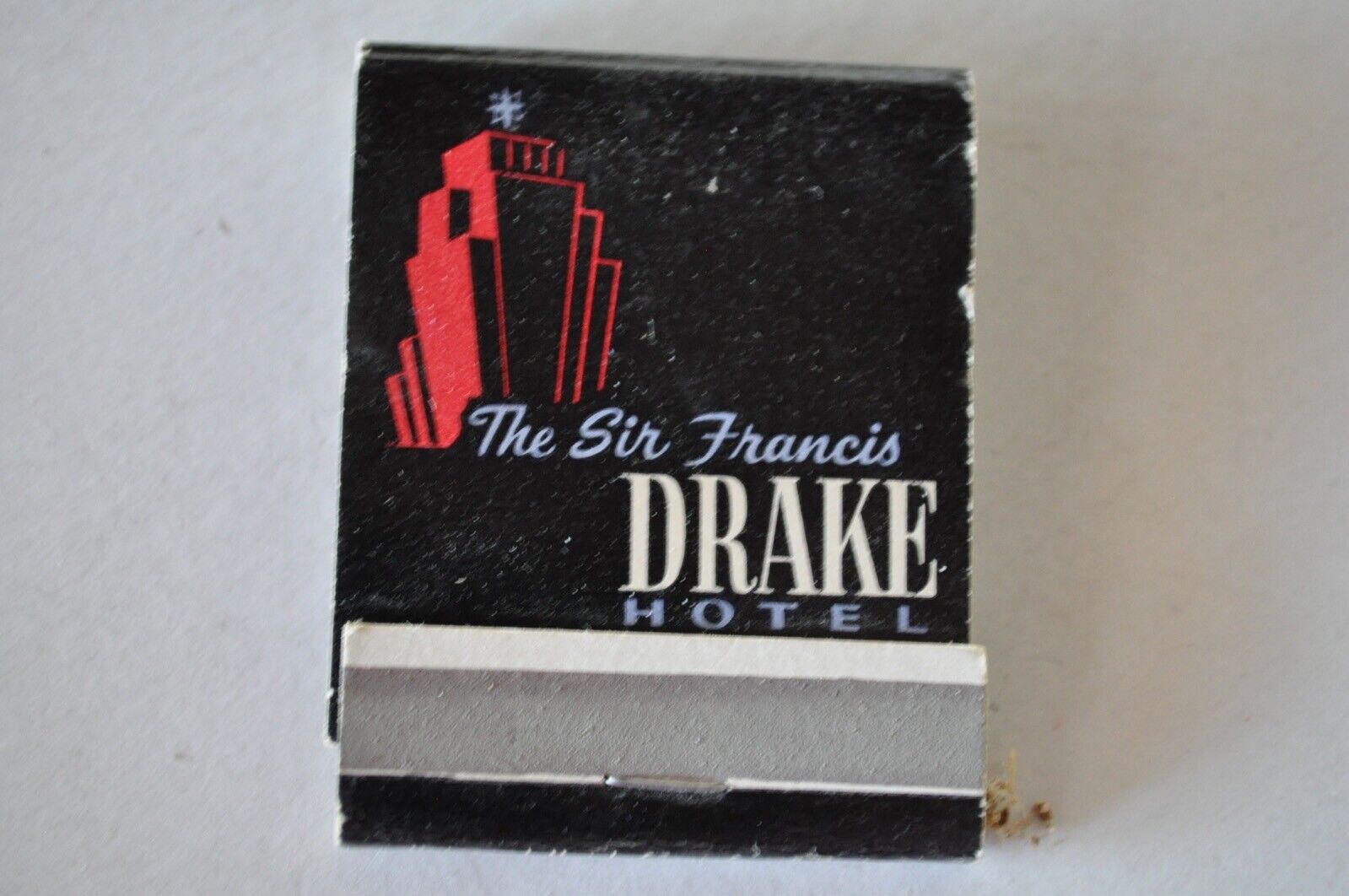 Vintage Matchbook The Sir Francis Drake Hotel Front Strike