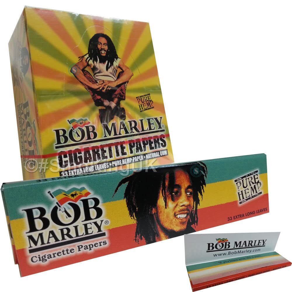 Bob Marley Pure Hemp Extra Long King Size Rolling Paper 50/box by Zion Rootswear