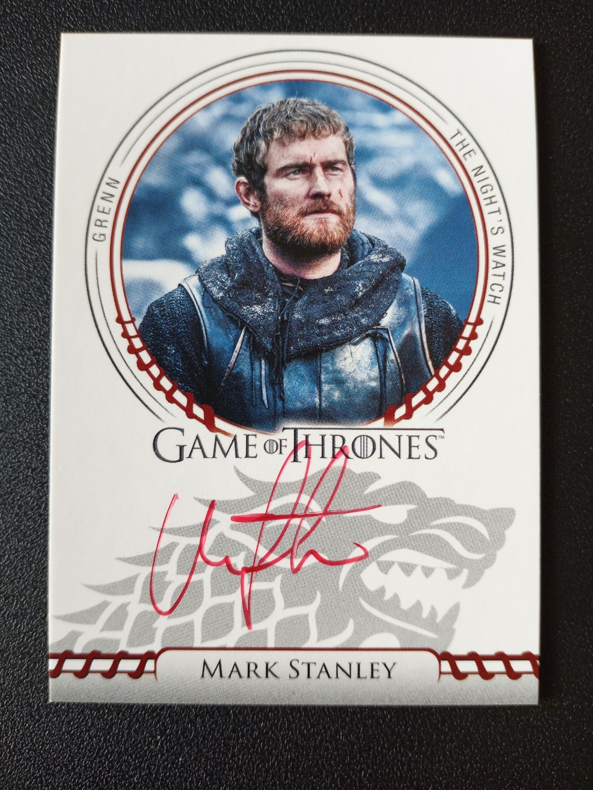 2022 Rittenhouse HBO Game Of Thrones Mark Stanley Grenn Red Sigil Autograph Auto 2022 Rittenhouse HBO Game Of Thrones Mark Stanley Grenn Red Sigil Autograph Auto