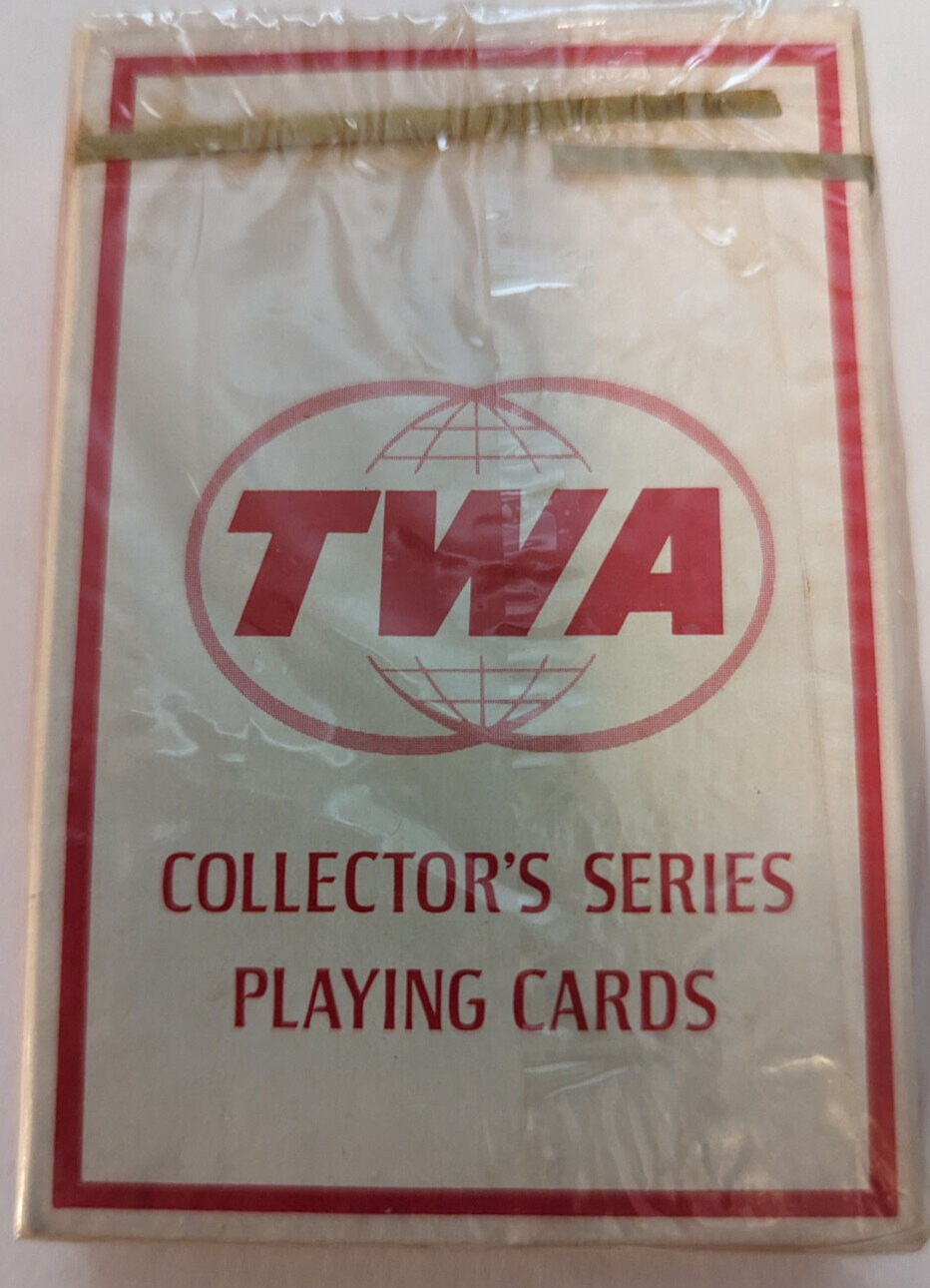 Vintage TWA Collector\'s Series Playing Cards Lockeed 749-1950 NEW Sealed