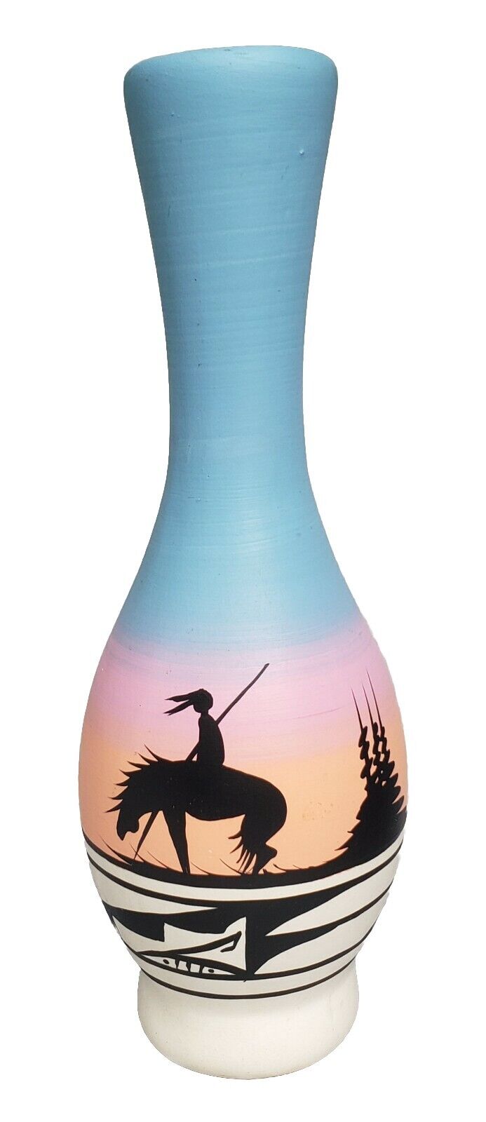 Cedar Mesa Pottery Vase Native American Indian Navajo Southwestern Signed 9.5\
