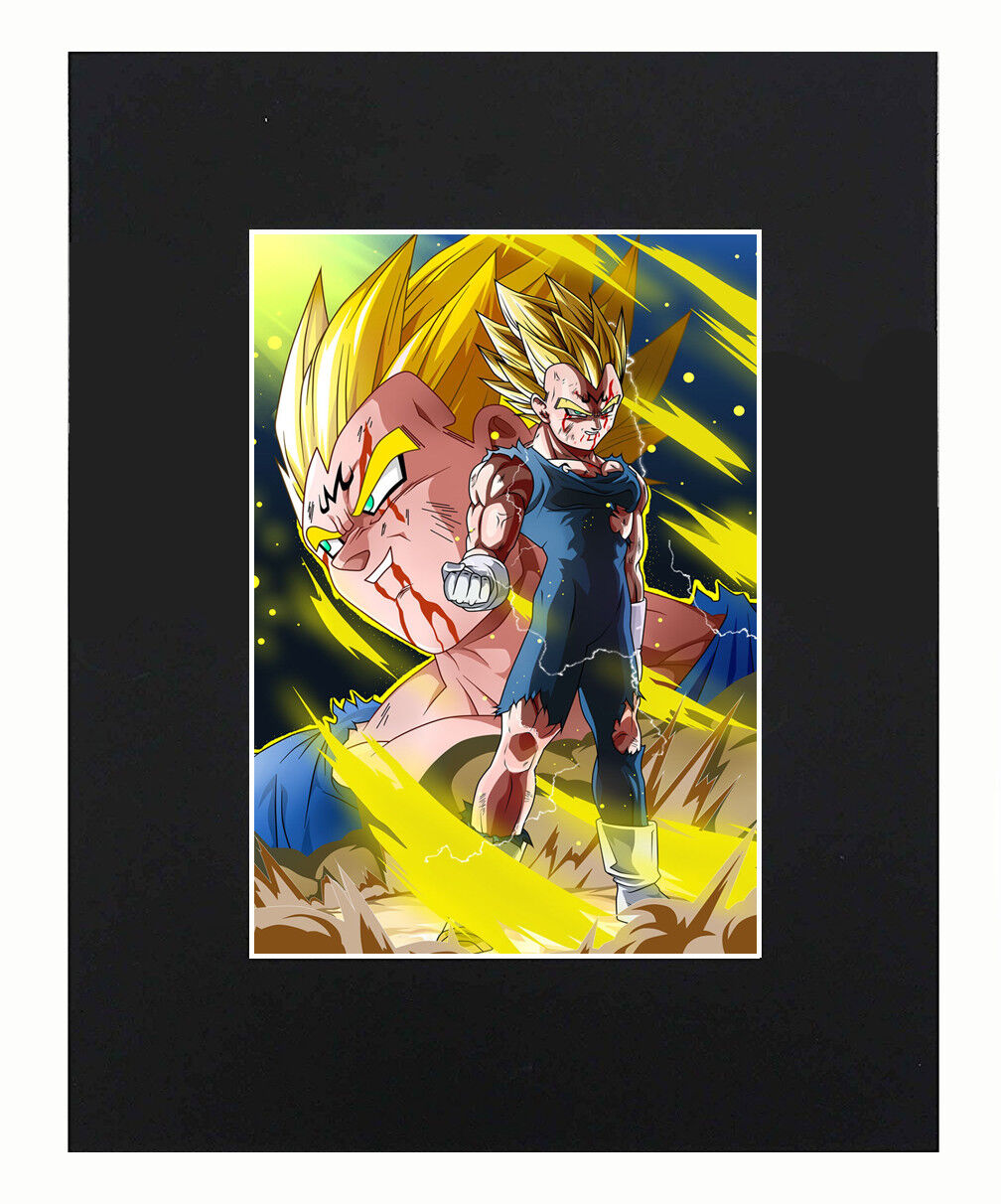 Dragon Ball Super Z Majin Vegeta Print Picture Mini Poster Matted 8x10 