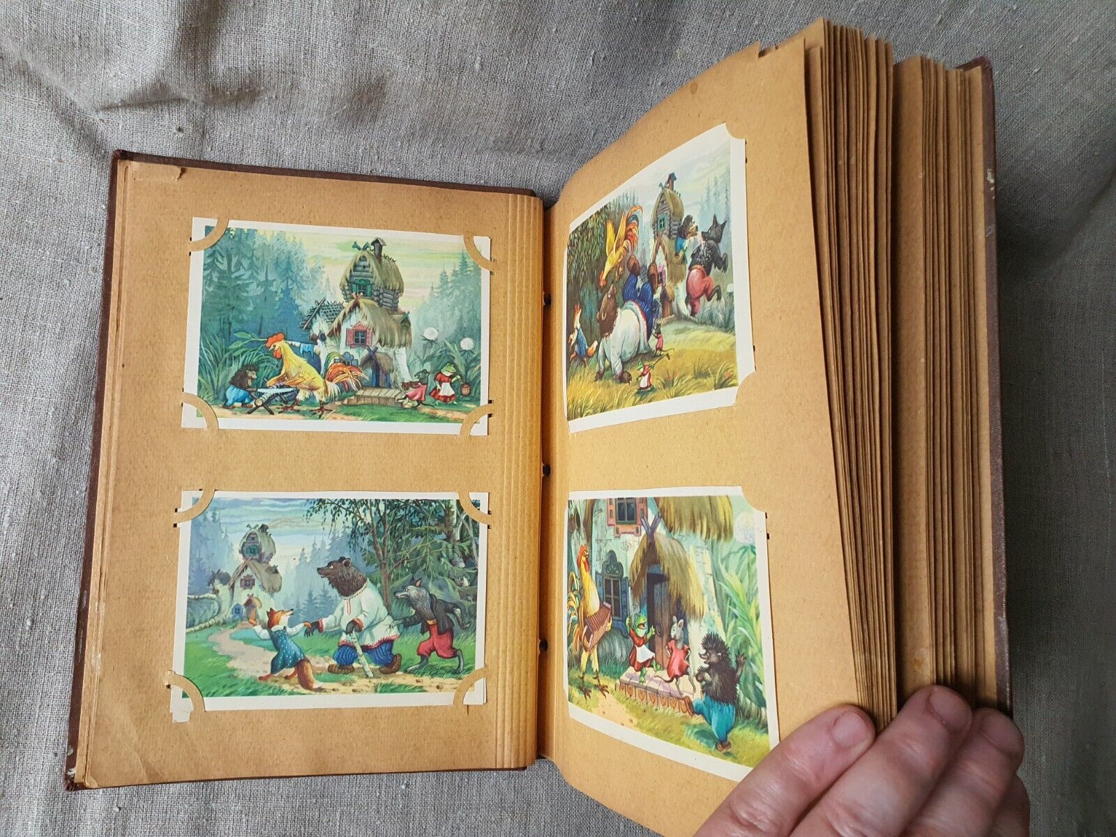Album. Old Soviet postcards from the 1950s. All Postcards Original USSR