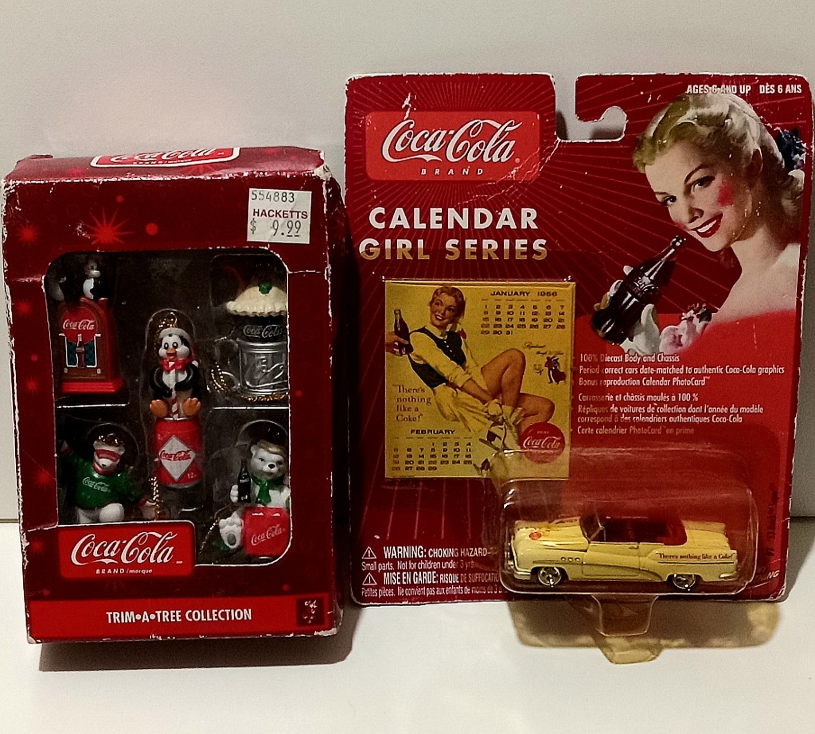 Coca Cola Collectibles Die Cast Car & Christmas Ornaments Factory Sealed Coca Cola Collectibles Die Cast Car & Christmas Ornaments Factory Sealed