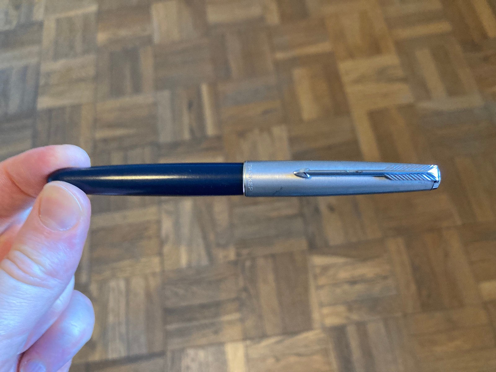 Vintage Parker 61 With Chrome Arrow Cap Fine Nib Fountain Pen USA Personalized