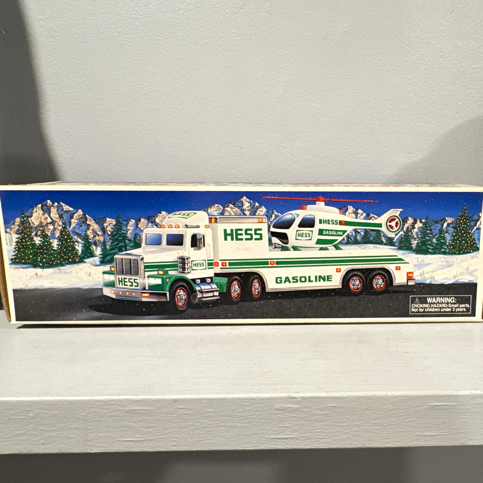 Vintage Hess 1995 Toy Truck & Helicopter Vintage Hess 1995 Toy Truck & Helicopter