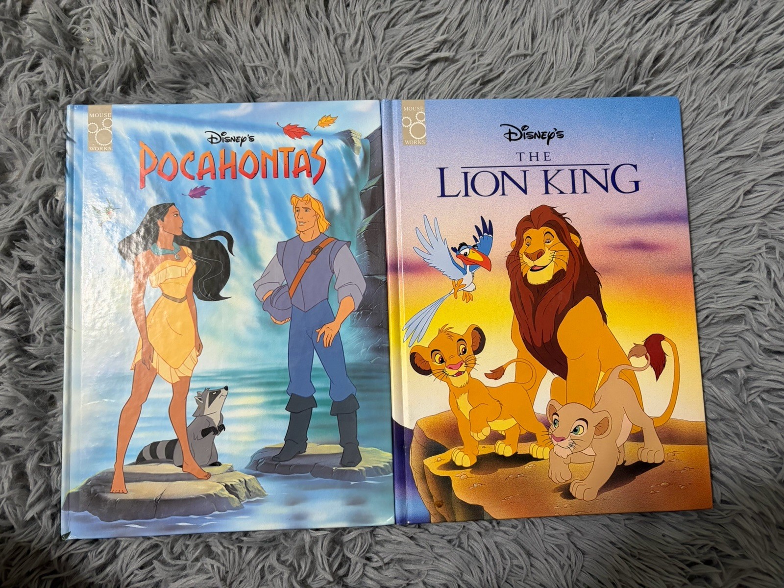 Vintage 1995 Disney’s Pocahontas & Lion King Hardcover Oversized Book Vintage 1995 Disney’s Pocahontas & Lion King Hardcover Oversized Book