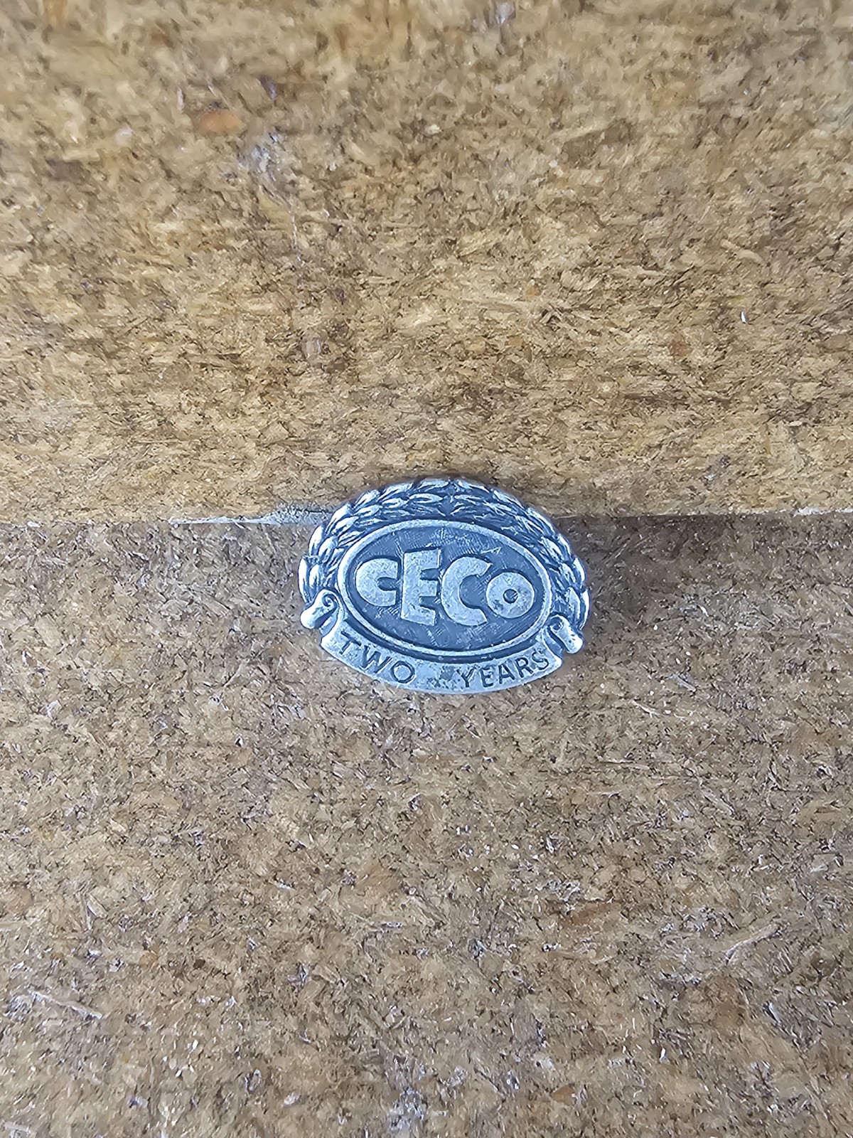 Vintage Sterling Silver CECO TWO YEAR Lapel Pin 