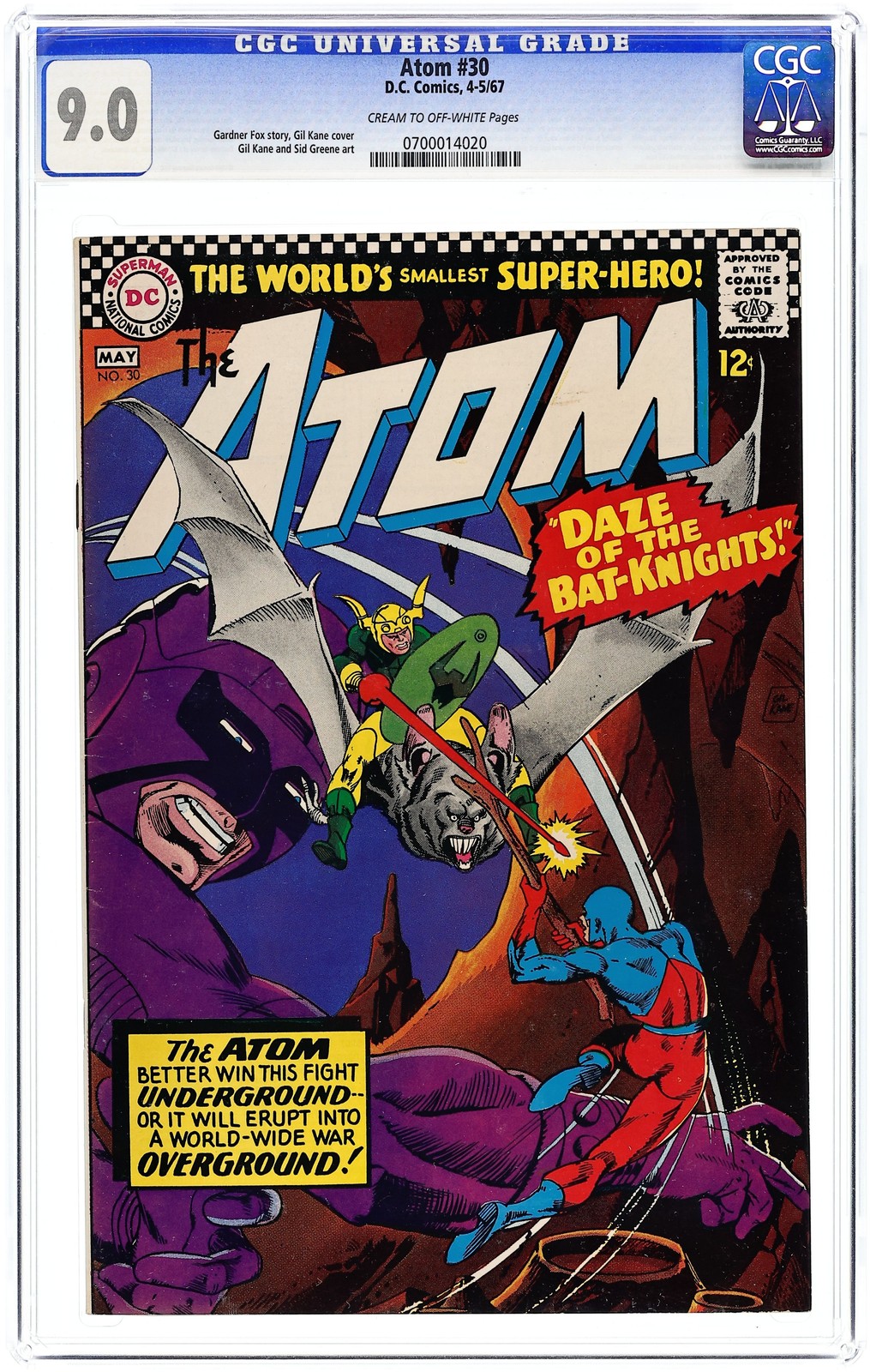 Atom #30 CGC 9.0 1967 0700014020 Atom #30 CGC 9.0 1967 0700014020