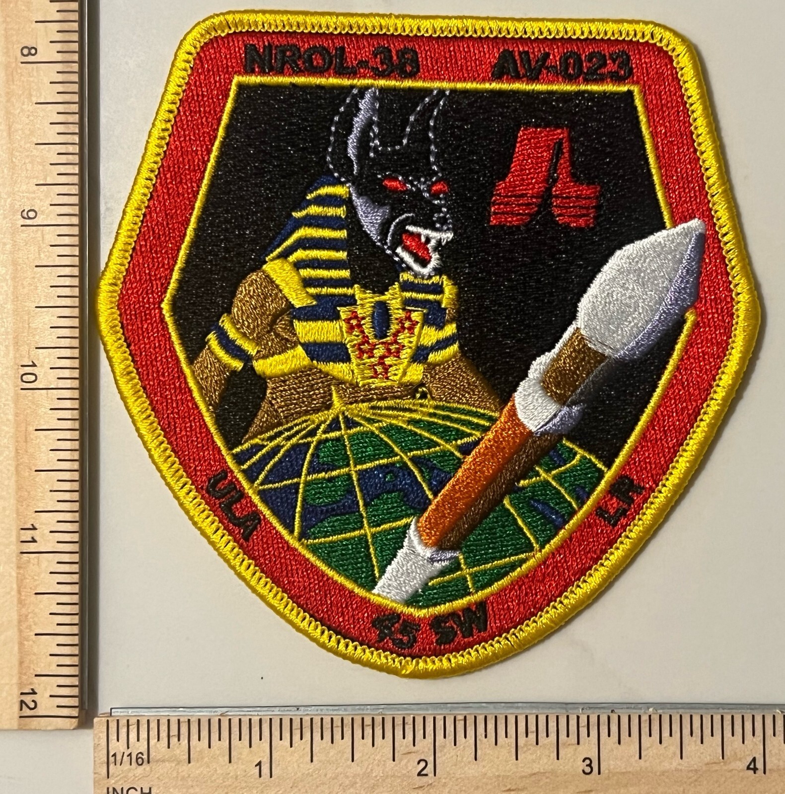 RARE MILITARY BLACK OPS NRO PATCH - NROL-38 VERSION (A) ANUBUS AV 023 PATCH