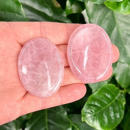 Rose Quartz Crystal Palm Worry Stone Anxiety Stress Relief Smooth Polished Stone Rose Quartz Crystal Palm Worry Stone Anxiety Stress Relief Smooth Polished Stone