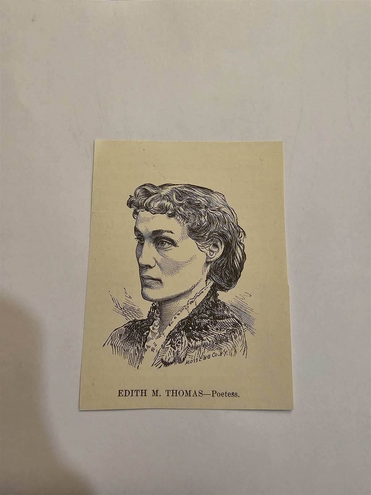 Edith M. Thomas Poetry 1900 Ohio Krehbiel Print Picture Edith M. Thomas Poetry 1900 Ohio Krehbiel Print Picture