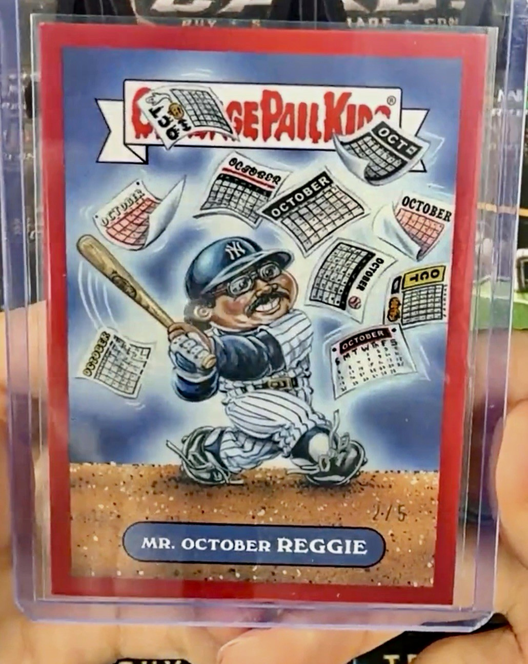 2026 Bowman Chrome Garbage Pail Kids MR. OCTOBER REGGIE 2/5 New York Yankees 2026 Bowman Chrome Garbage Pail Kids MR. OCTOBER REGGIE 2/5 New York Yankees