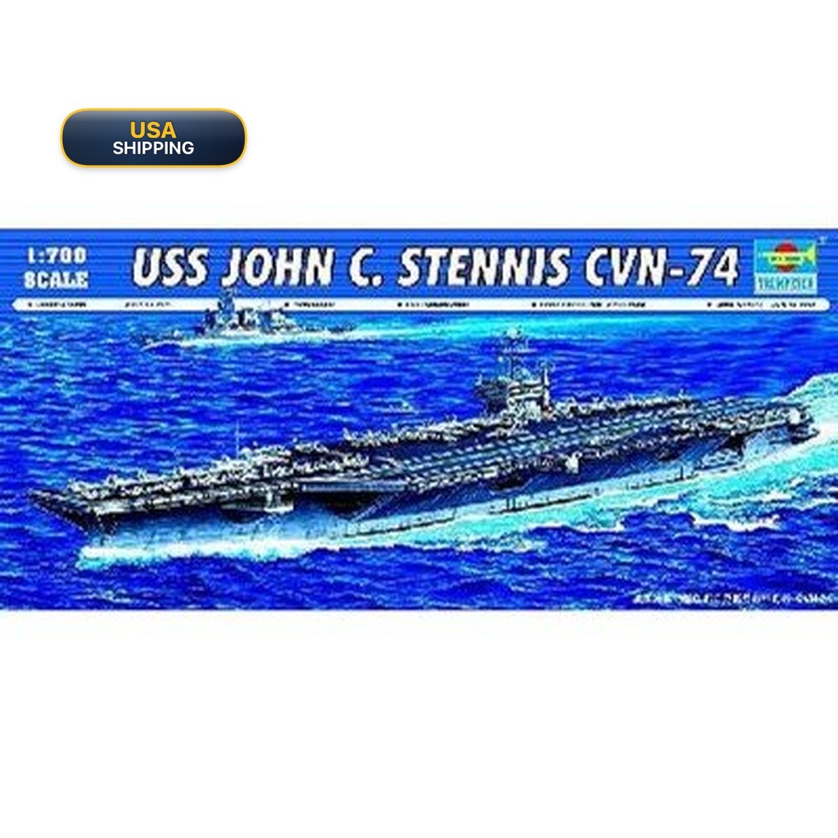 USS John C Stennis CVN74 Aircraft Carrier 1/700 Trumpeter 5733 USS John C Stennis CVN74 Aircraft Carrier 1/700 Trumpeter 5733
