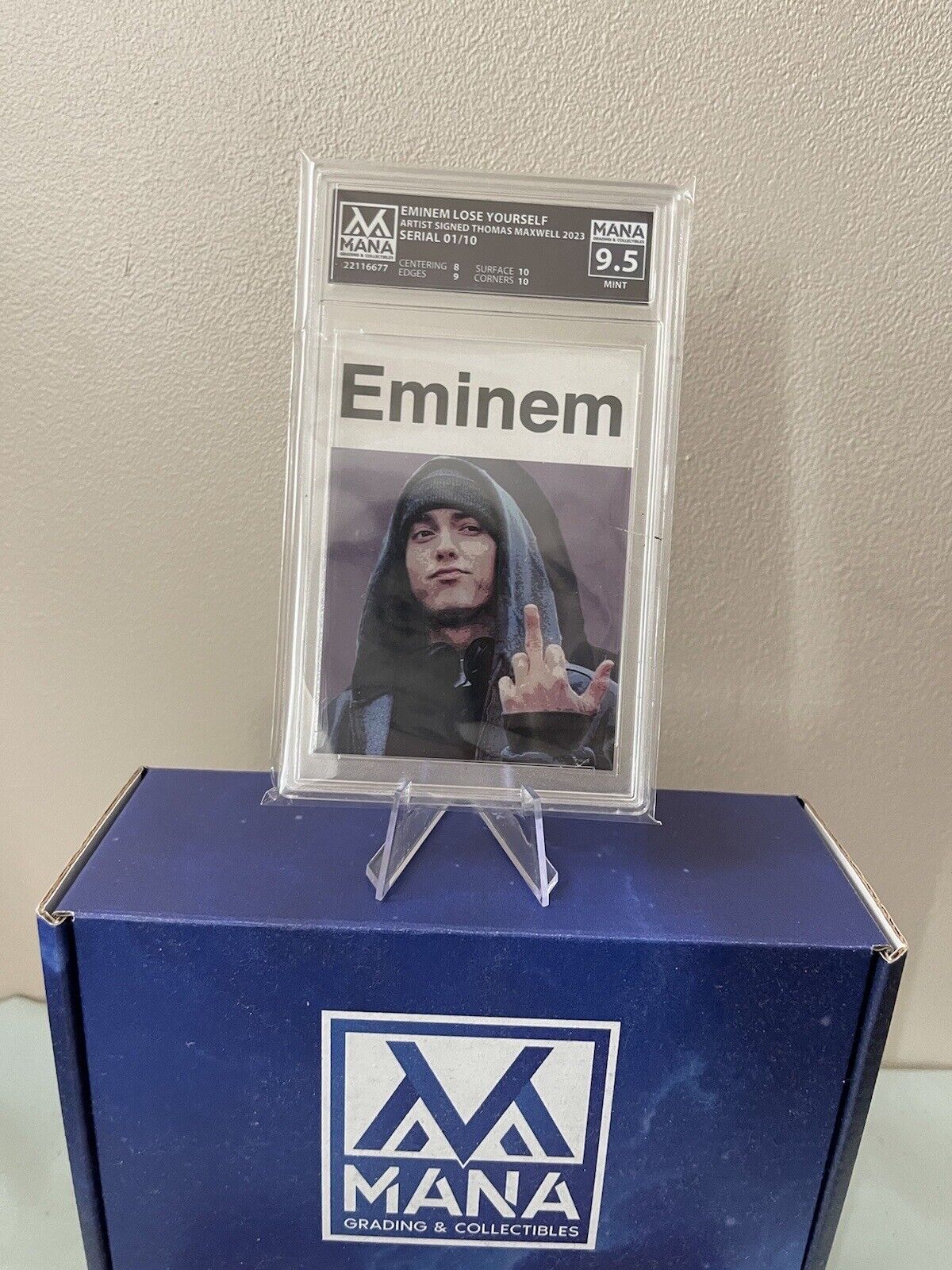 Eminem Lose Yourself,  Mana Grading at 9.5, This 1 of 10, Rapper Among Greaatest