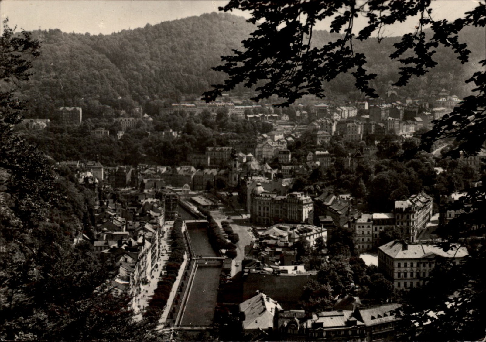 RPPC Karlovy Vary Czech Republic view vintage postcard q492 RPPC Karlovy Vary Czech Republic view vintage postcard q492