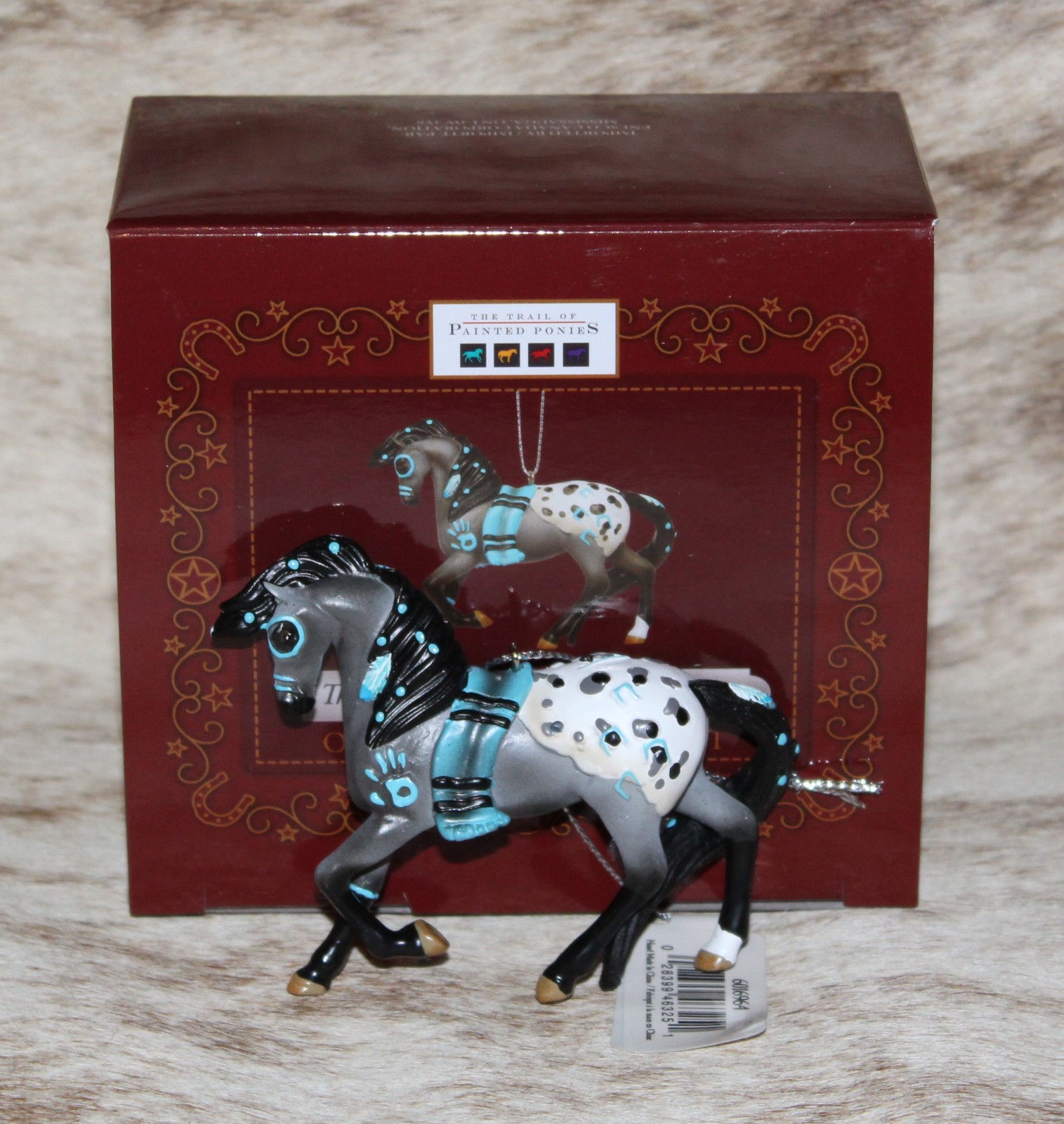 TRAIL OF PAINTED PONIES The Living Stone Ornament~2.6" Tall~TurquoiseSymbol~2025 TRAIL OF PAINTED PONIES The Living Stone Ornament~2.6" Tall~TurquoiseSymbol~2025