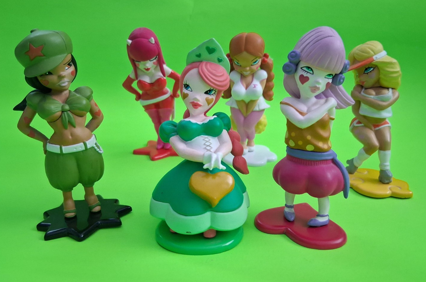 Vintage 2003 Sony Time Capsule FAFI Girls Complete Set 6 GachaGacha Figures RARE Vintage 2003 Sony Time Capsule FAFI Girls Complete Set 6 GachaGacha Figures RARE
