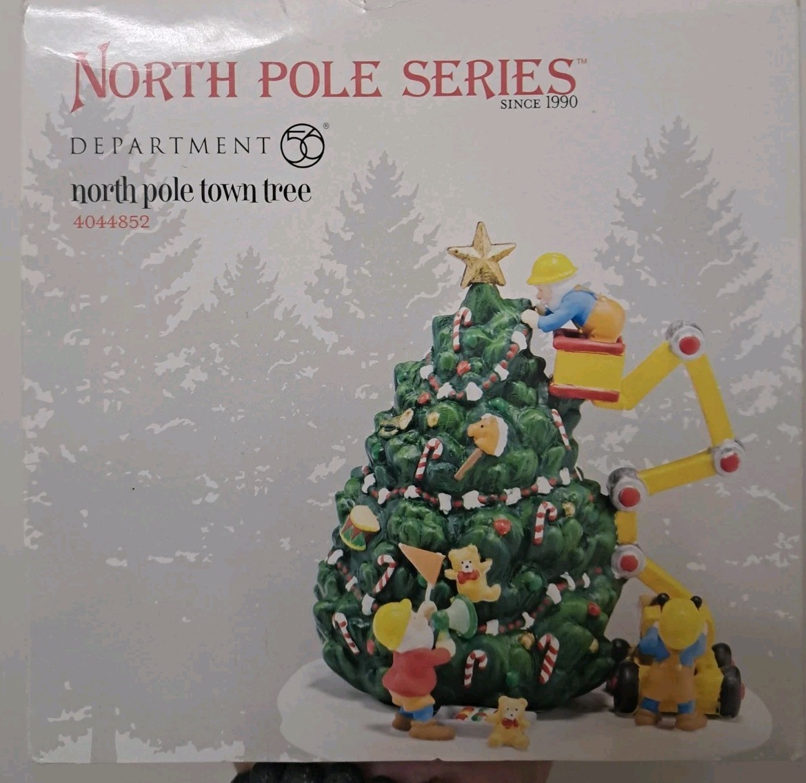 SUPER RARE Dept 56 North Pole Town Tree #4044852 North Pole Series /PRISTINE