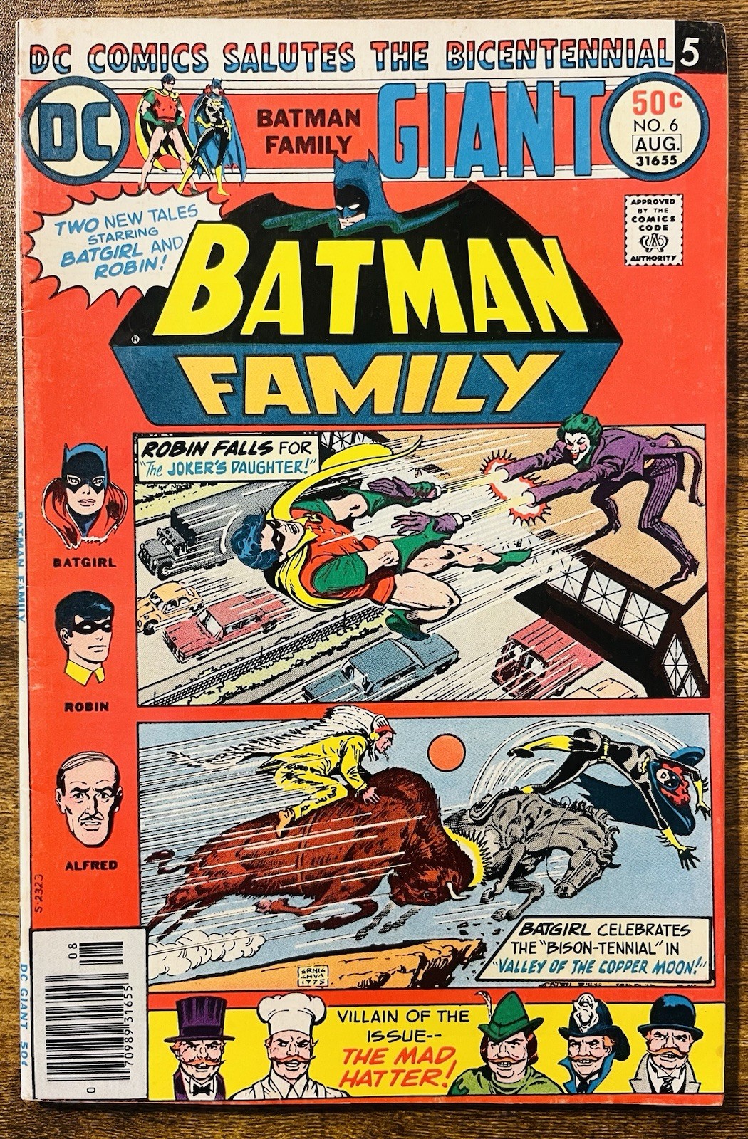 BATMAN FAMILY 6 HIGHER GRADE APP OF JOKERS DAUGHTER (DUELA DENT) DC COMICS 1976 BATMAN FAMILY 6 HIGHER GRADE APP OF JOKERS DAUGHTER (DUELA DENT) DC COMICS 1976