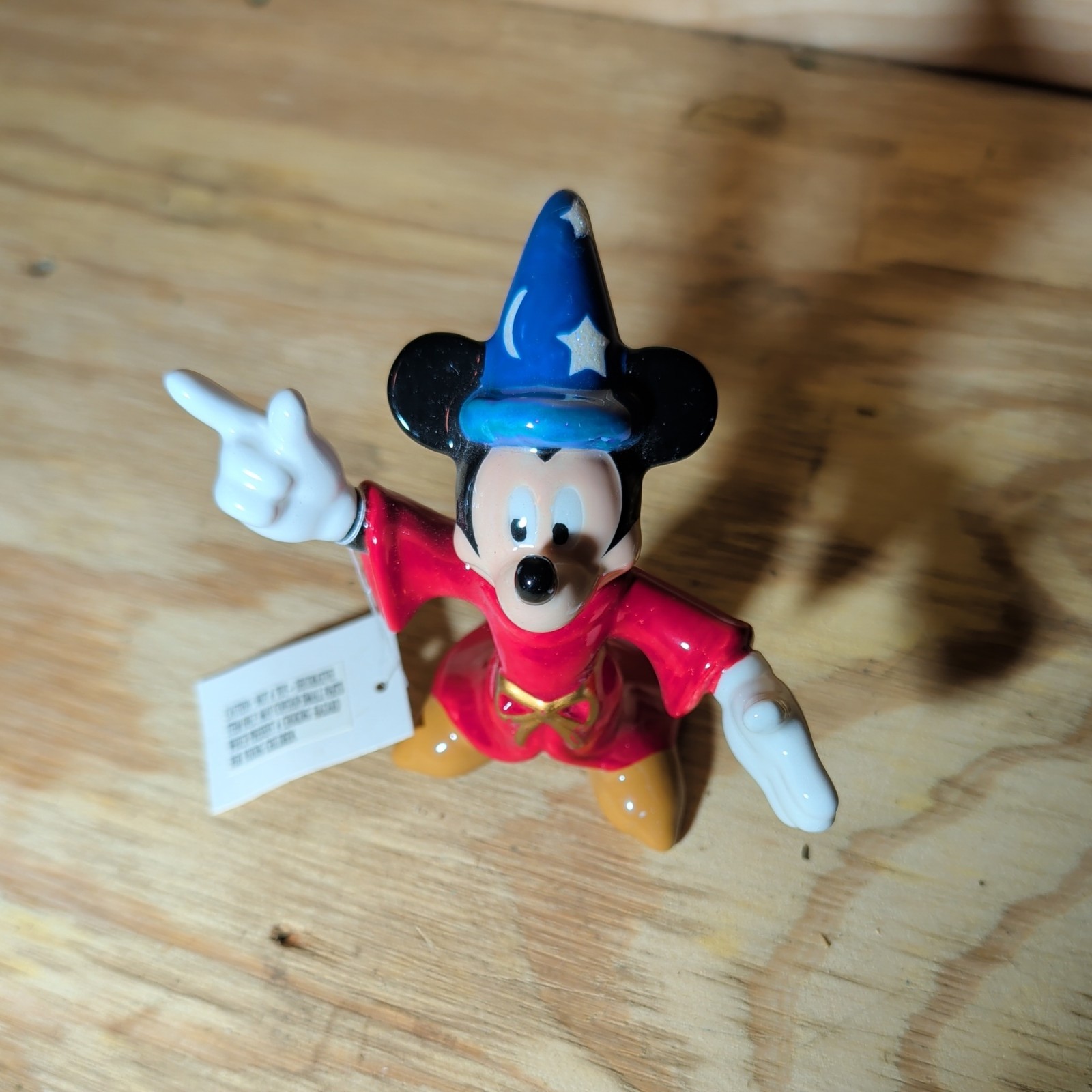 Mickey Mouse as Sorcerer in Fantasia 1990's with Original Tag Figurine Mickey Mouse as Sorcerer in Fantasia 1990's with Original Tag Figurine