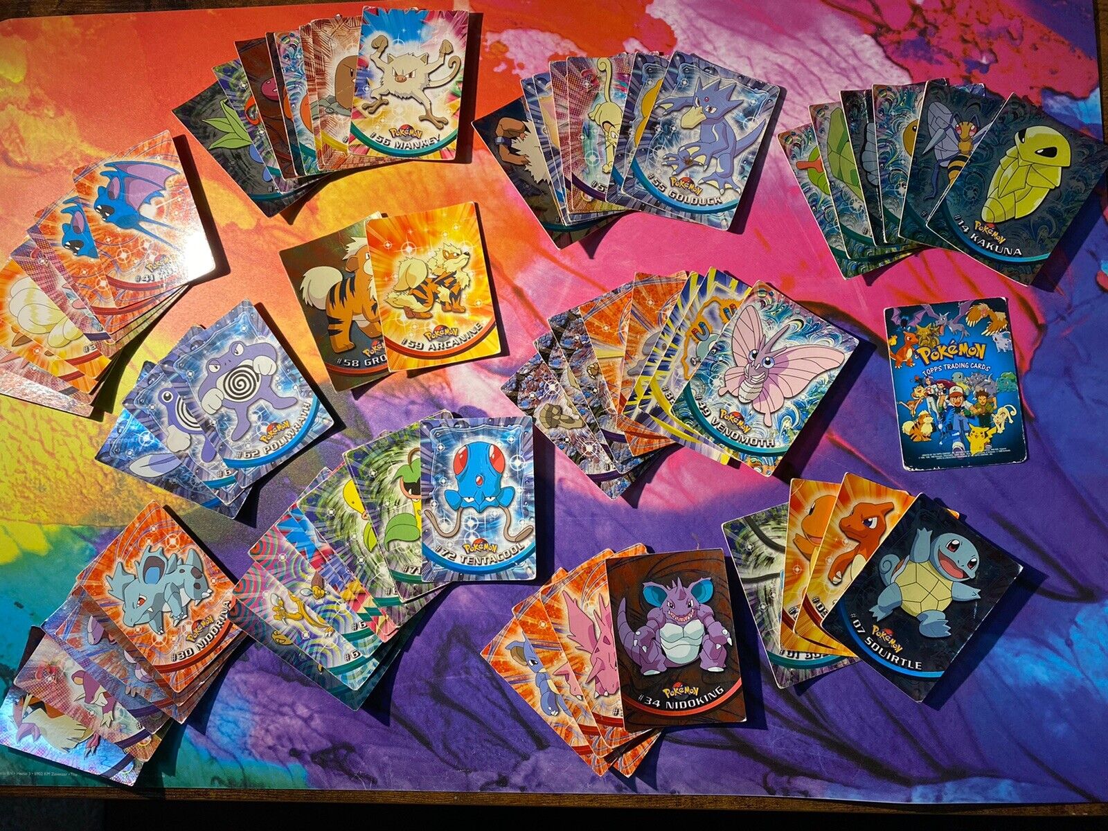 Pokemon Topps 1999 Series ITA 69 Card Lot HOLO E NON  COLL. Near Complete