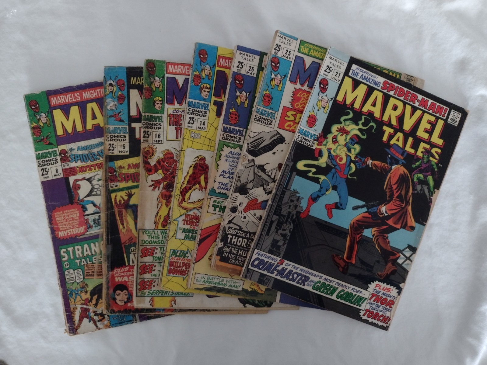 1966 MARVEL COMICS LOT OF (7) MARVEL TALES #5-26 EXTREMELY LOW GRADE READERS 1966 MARVEL COMICS LOT OF (7) MARVEL TALES #5-26 EXTREMELY LOW GRADE READERS