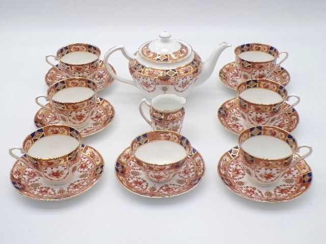17PC Vintage English Royal Stuart IMARI Teapot Sugar / Creamer Cup & Saucer Set 17PC Vintage English Royal Stuart IMARI Teapot Sugar / Creamer Cup & Saucer Set