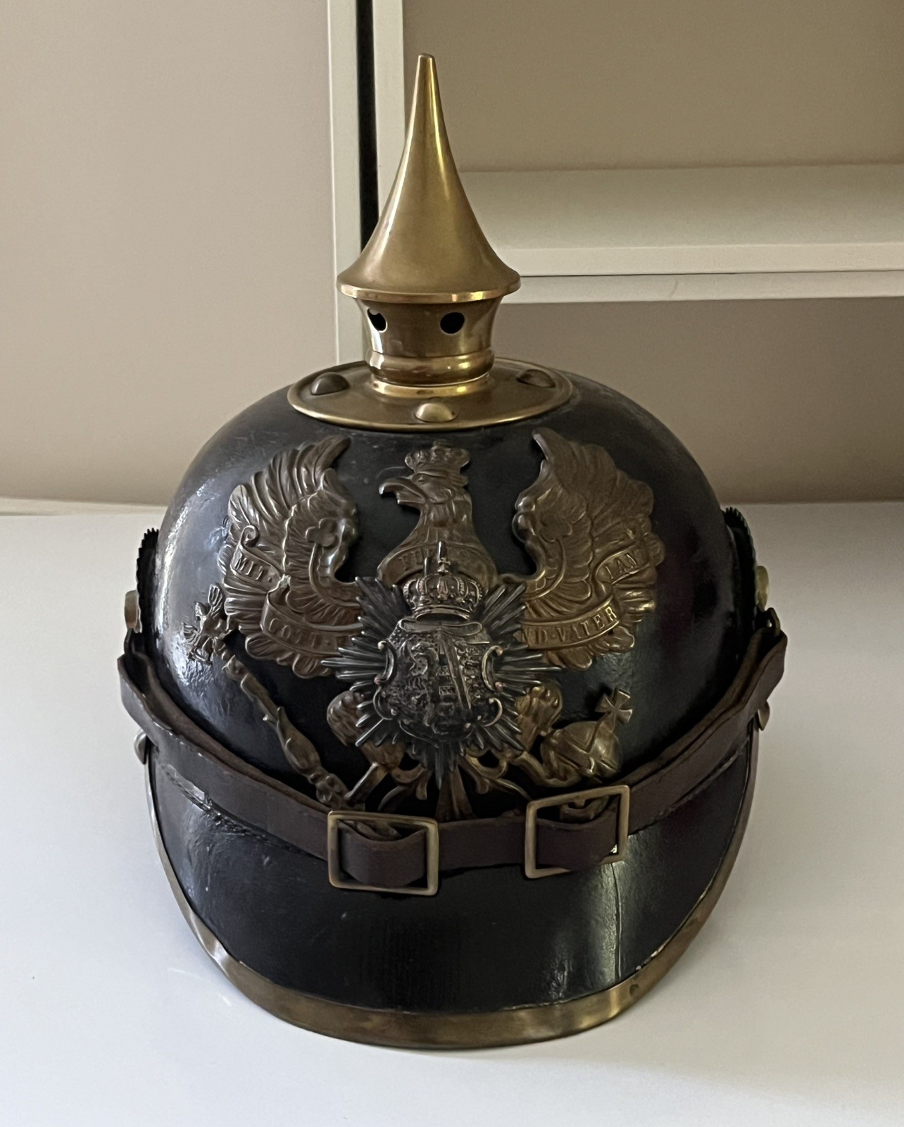 PARTS Anhalt 93rd Infantry Regiment German Pickelhaube WWI - READ DESCRIPTION PARTS Anhalt 93rd Infantry Regiment German Pickelhaube WWI - READ DESCRIPTION